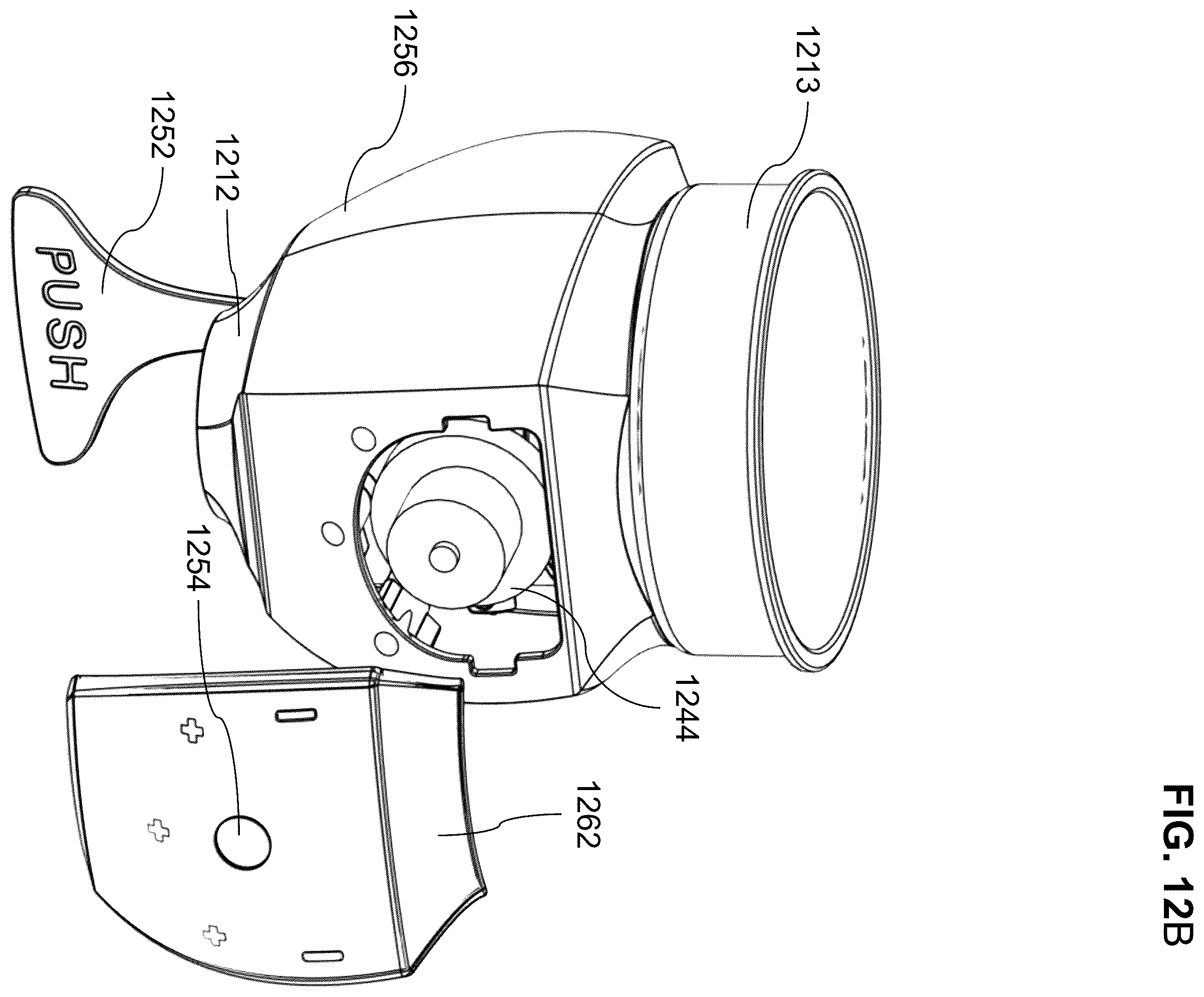 Patent US12367731 Figure 12 – Electric portion controlled dry food dispenser