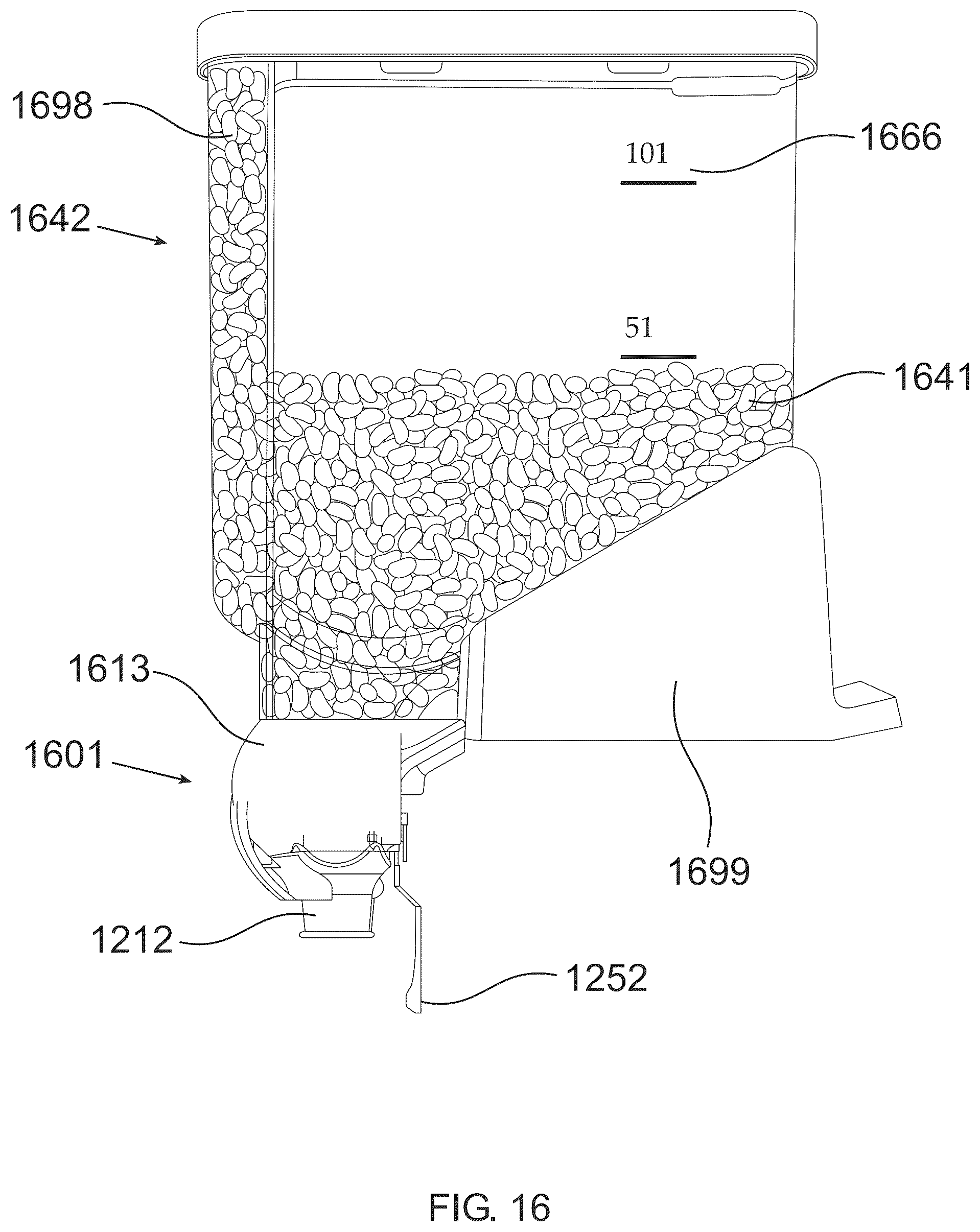 Patent US12367731 Figure 17 – Electric portion controlled dry food dispenser