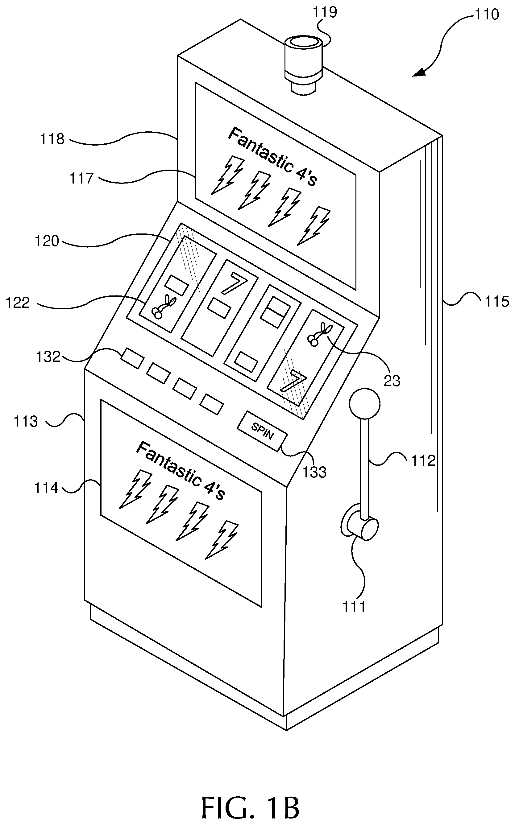 Patent US12367734 Figure 2 – System for generating game outcomes on a gaming device