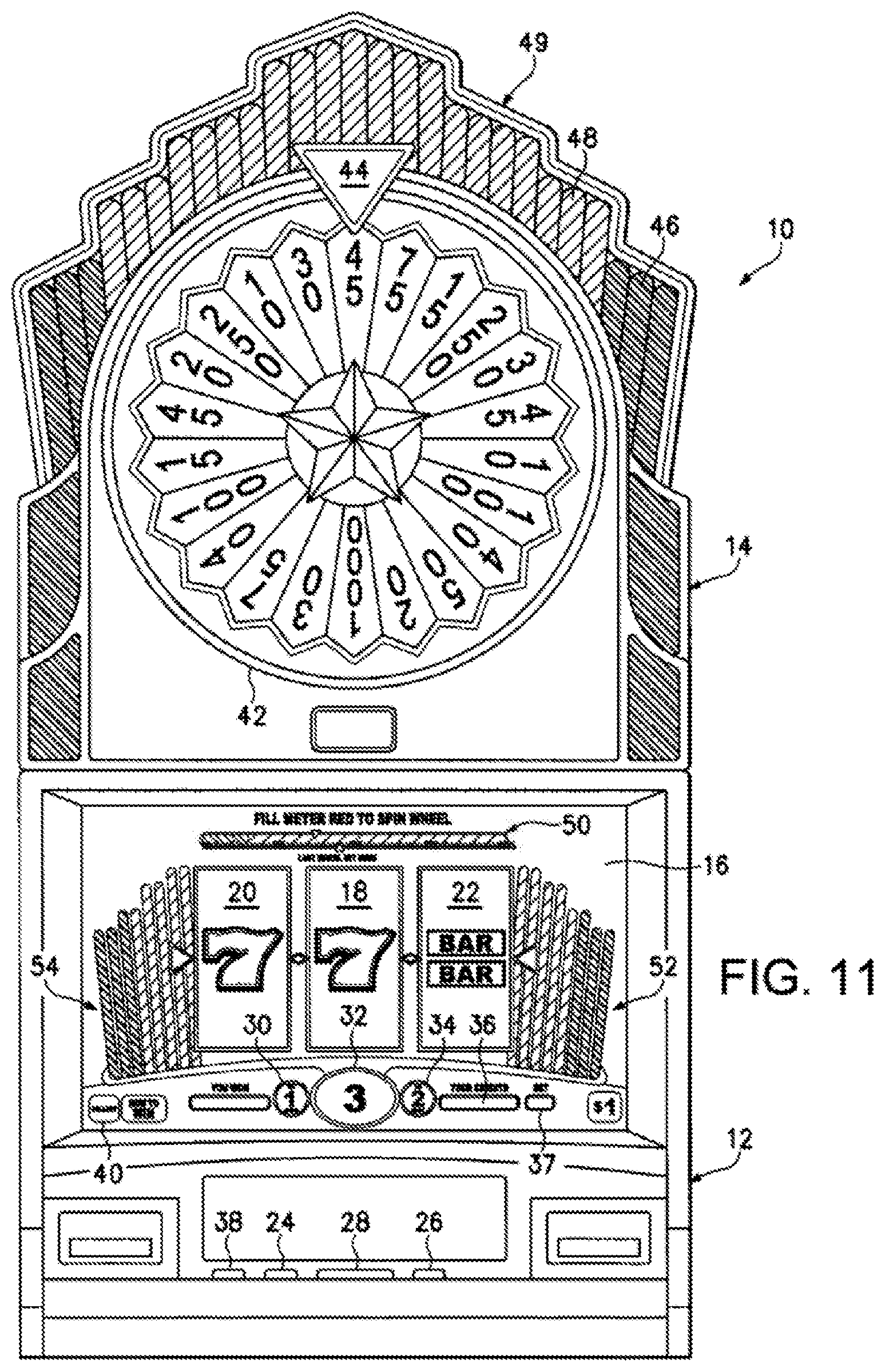 Patent US12367734 Figure 14 – System for generating game outcomes on a gaming device
