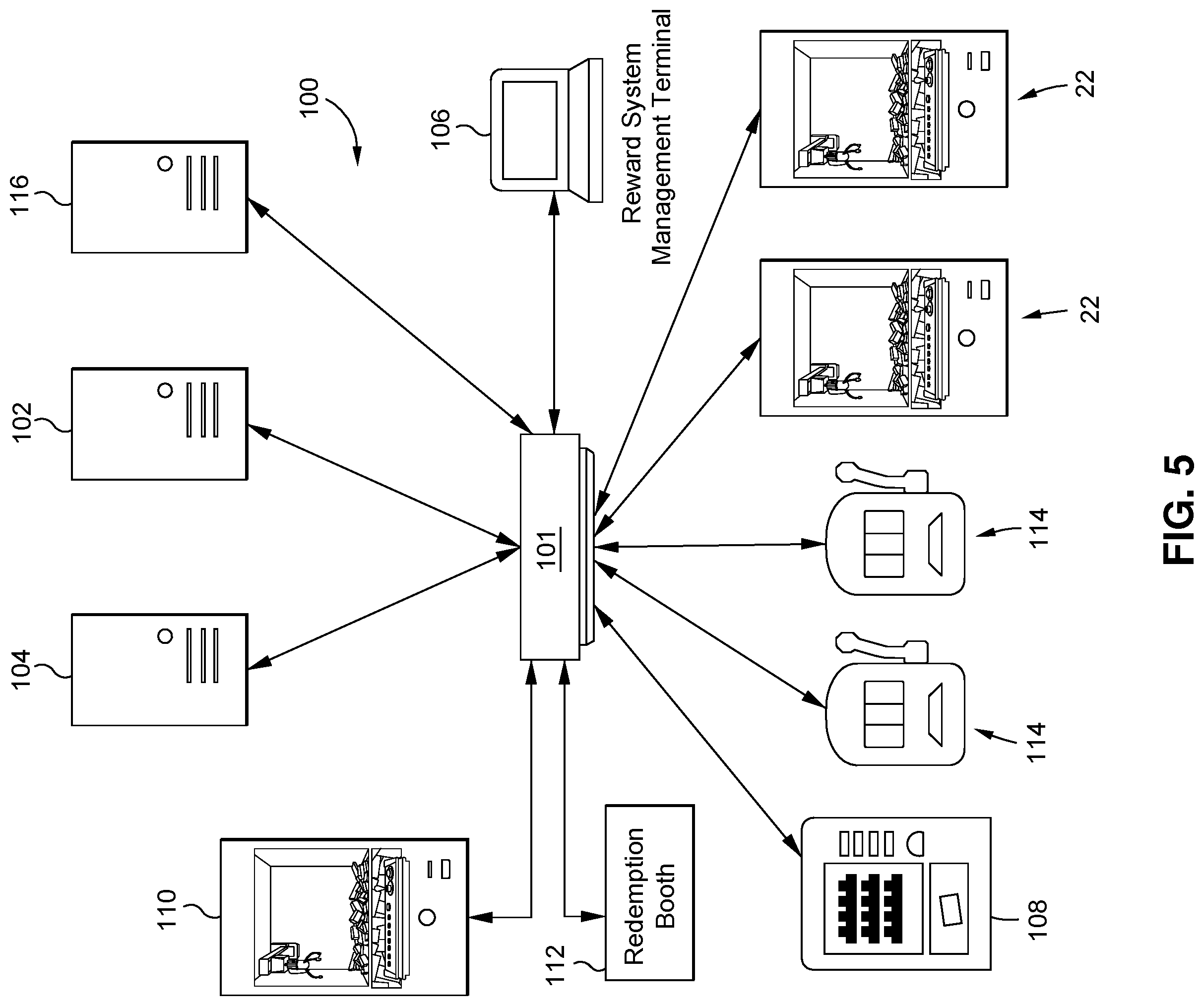 Patent US12367735 Figure 8 – Dual wagering game and amusement-style gaming unit