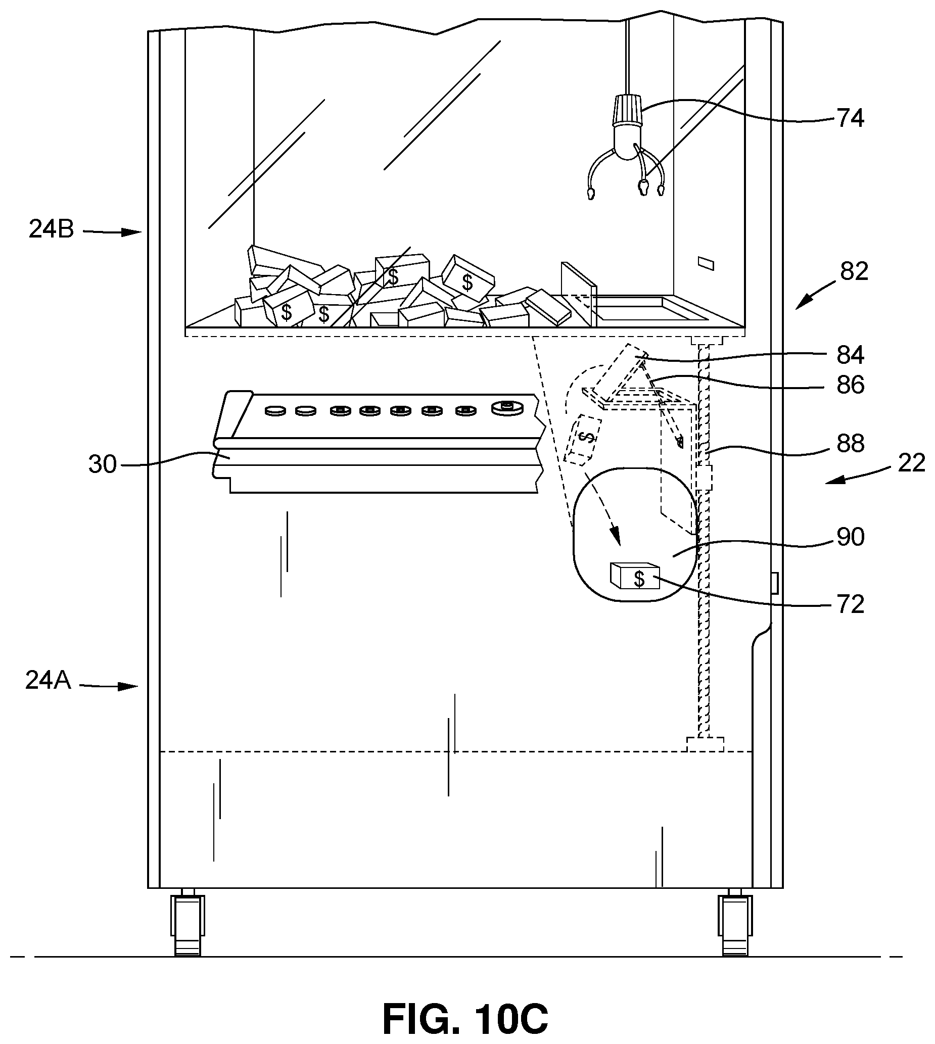Patent US12367735 Figure 15 – Dual wagering game and amusement-style gaming unit
