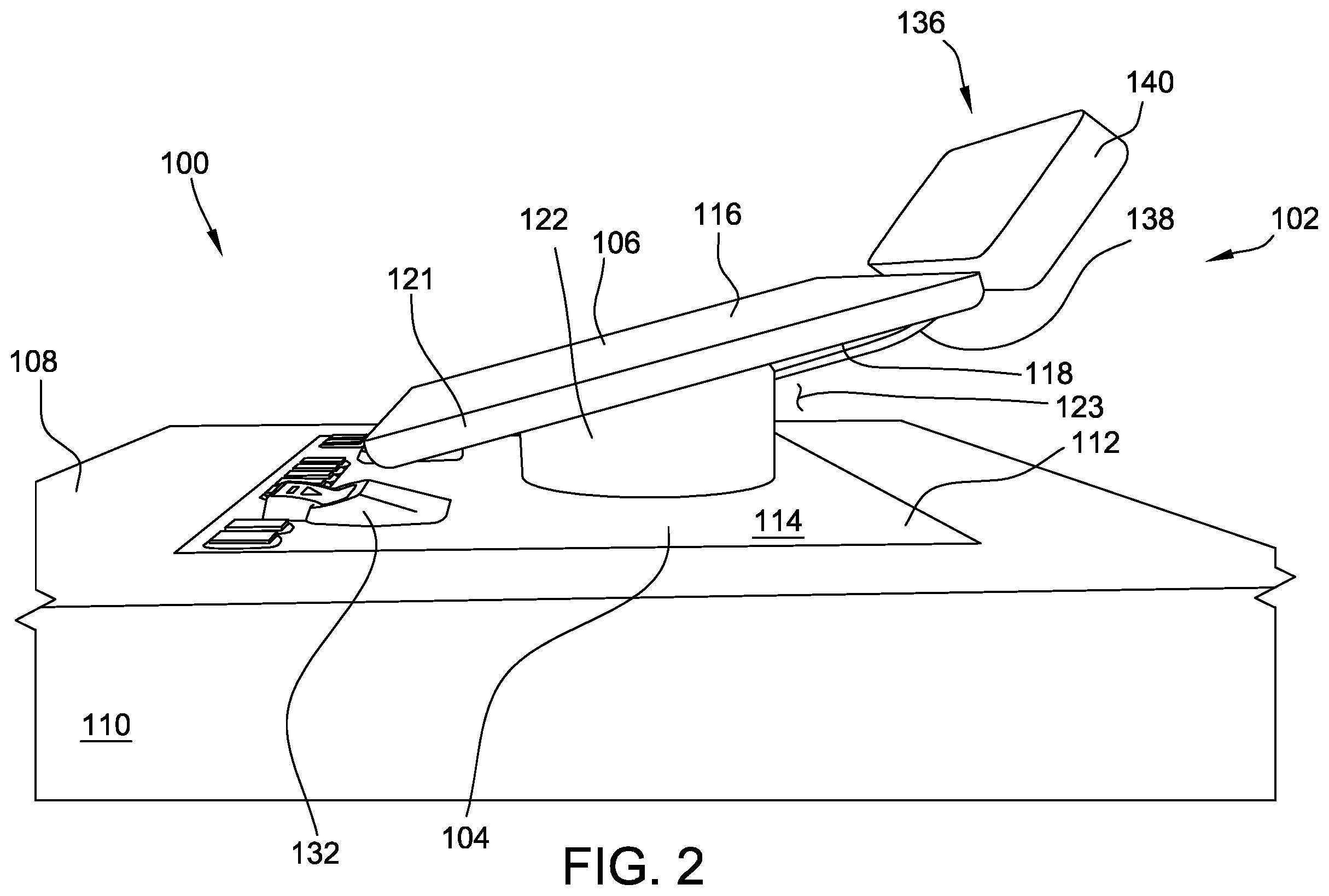 Patent US12367738 Figure 2 – Floating tabletop display
