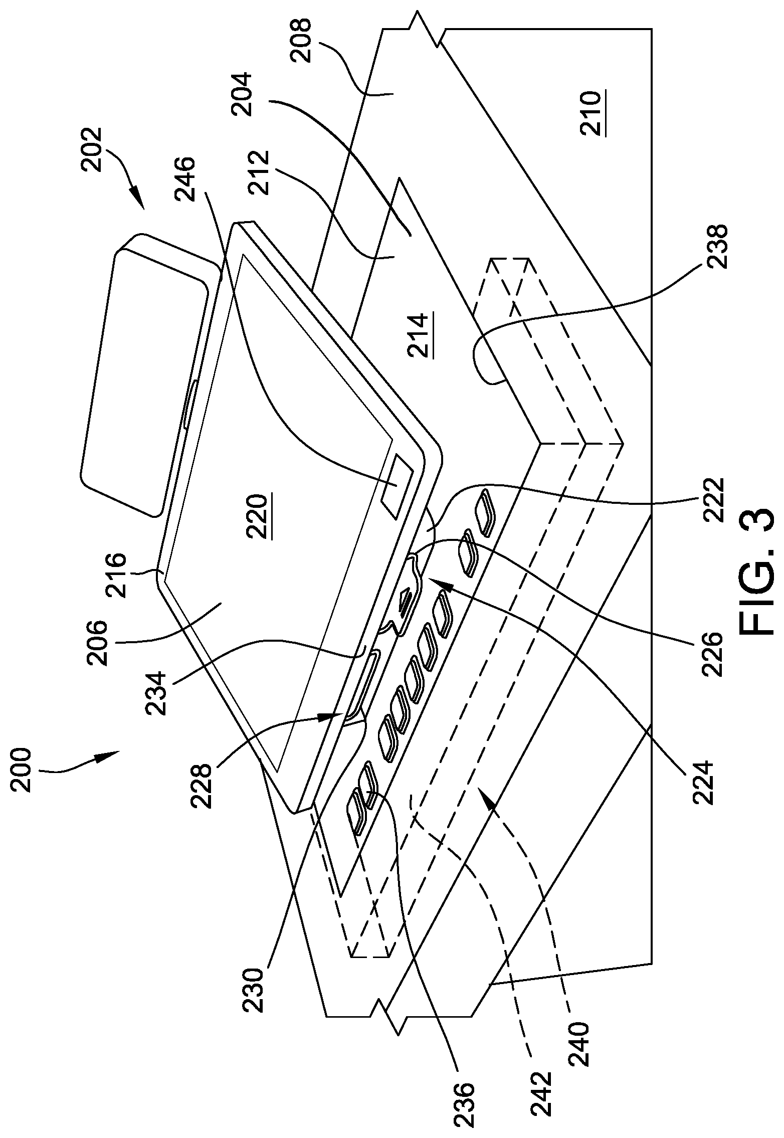 Patent US12367738 Figure 3 – Floating tabletop display