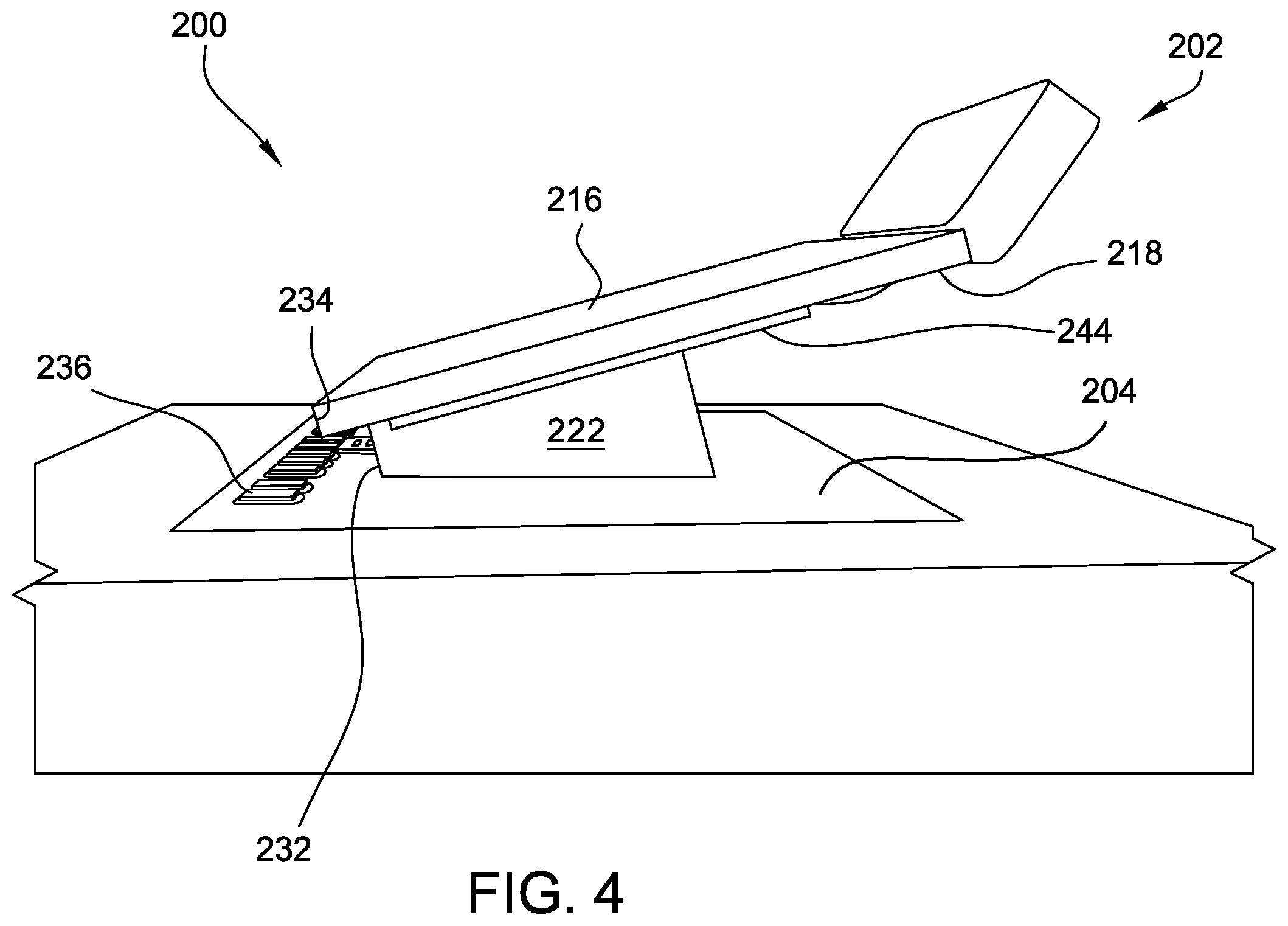 Patent US12367738 Figure 4 – Floating tabletop display