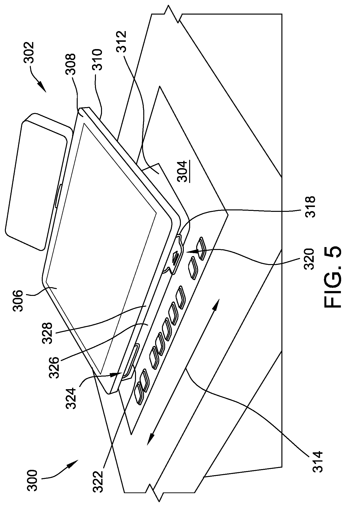 Patent US12367738 Figure 5 – Floating tabletop display