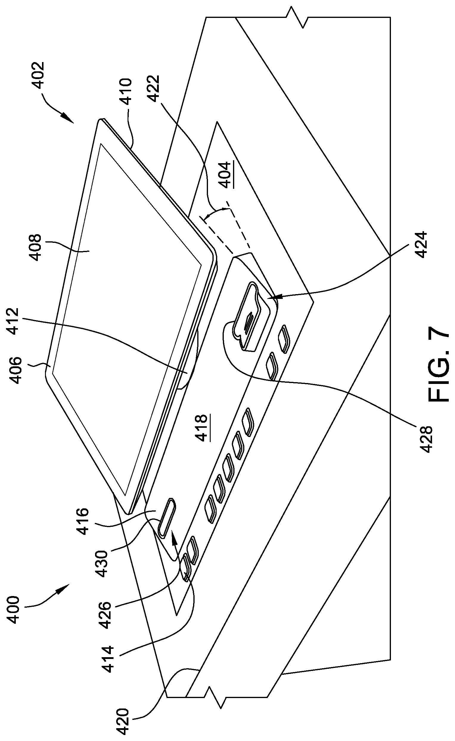 Patent US12367738 Figure 7 – Floating tabletop display