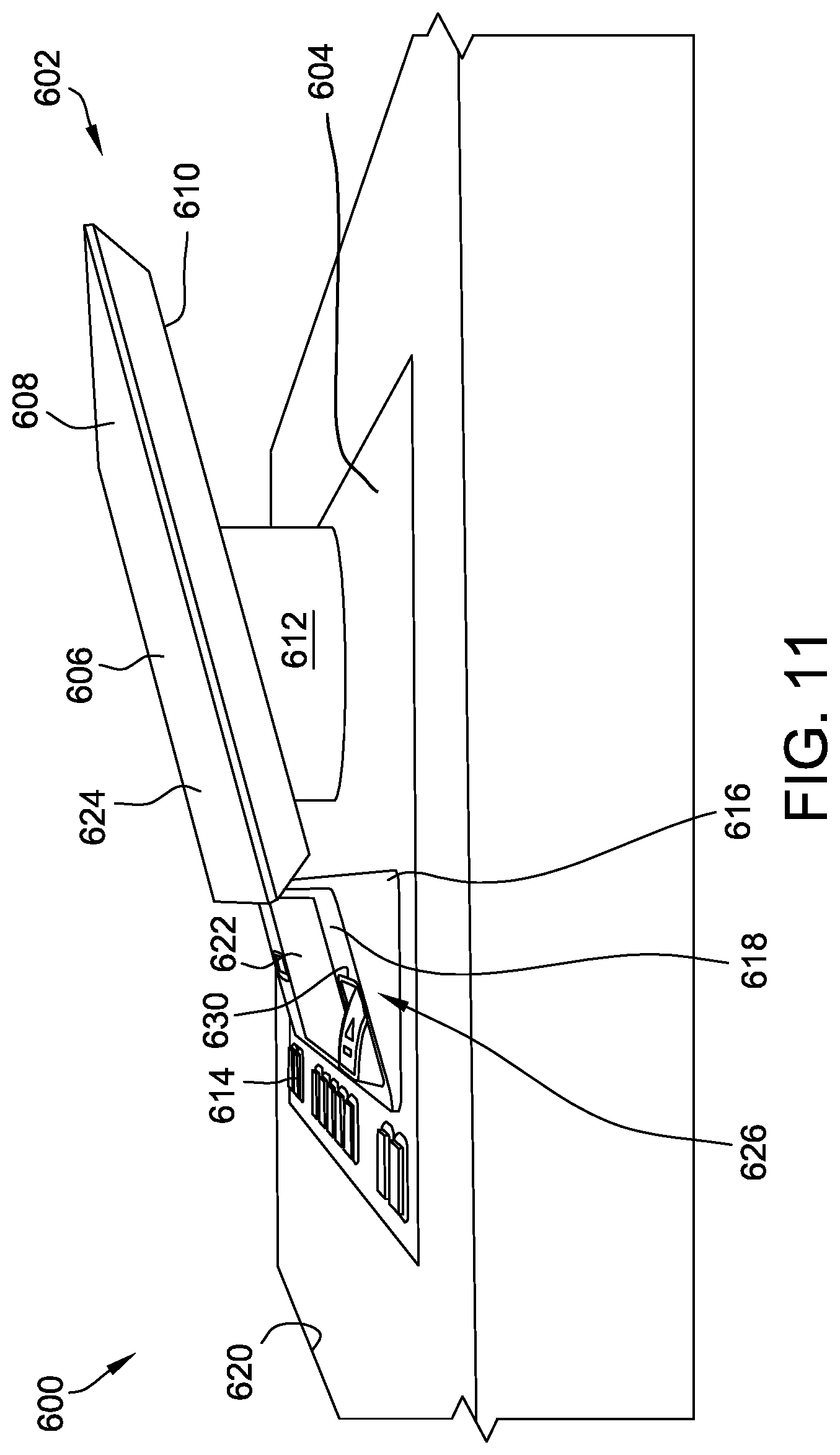 Patent US12367738 Figure 11 – Floating tabletop display