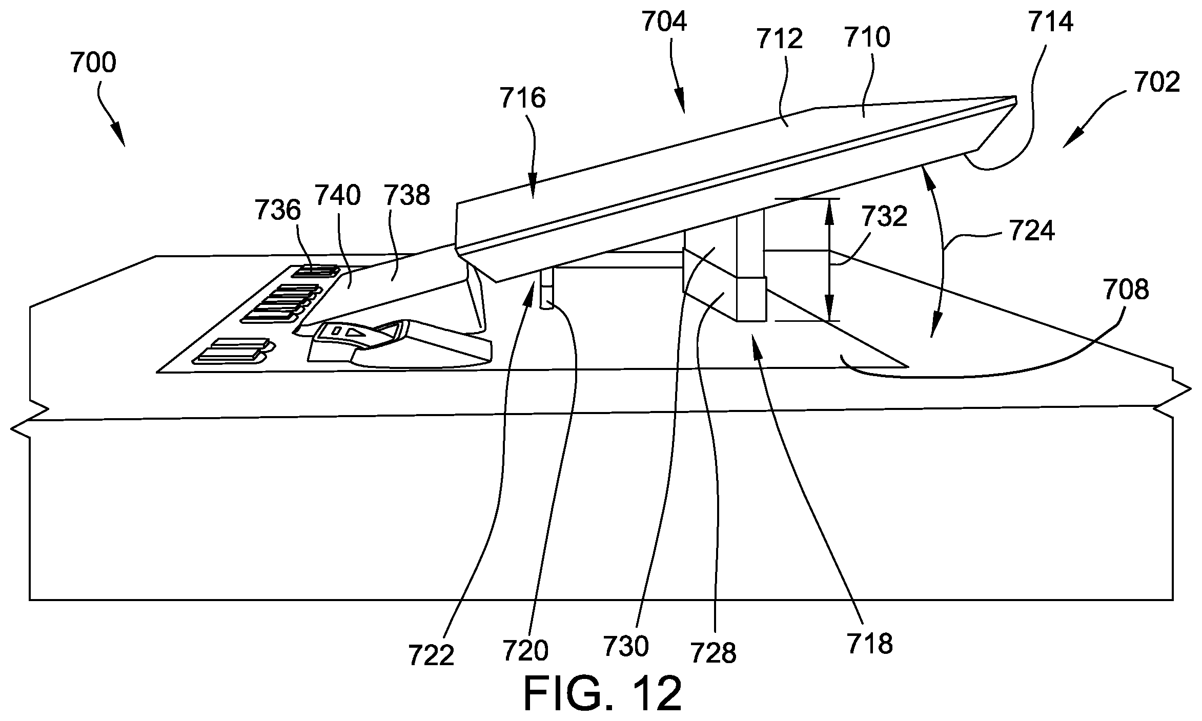 Patent US12367738 Figure 12 – Floating tabletop display