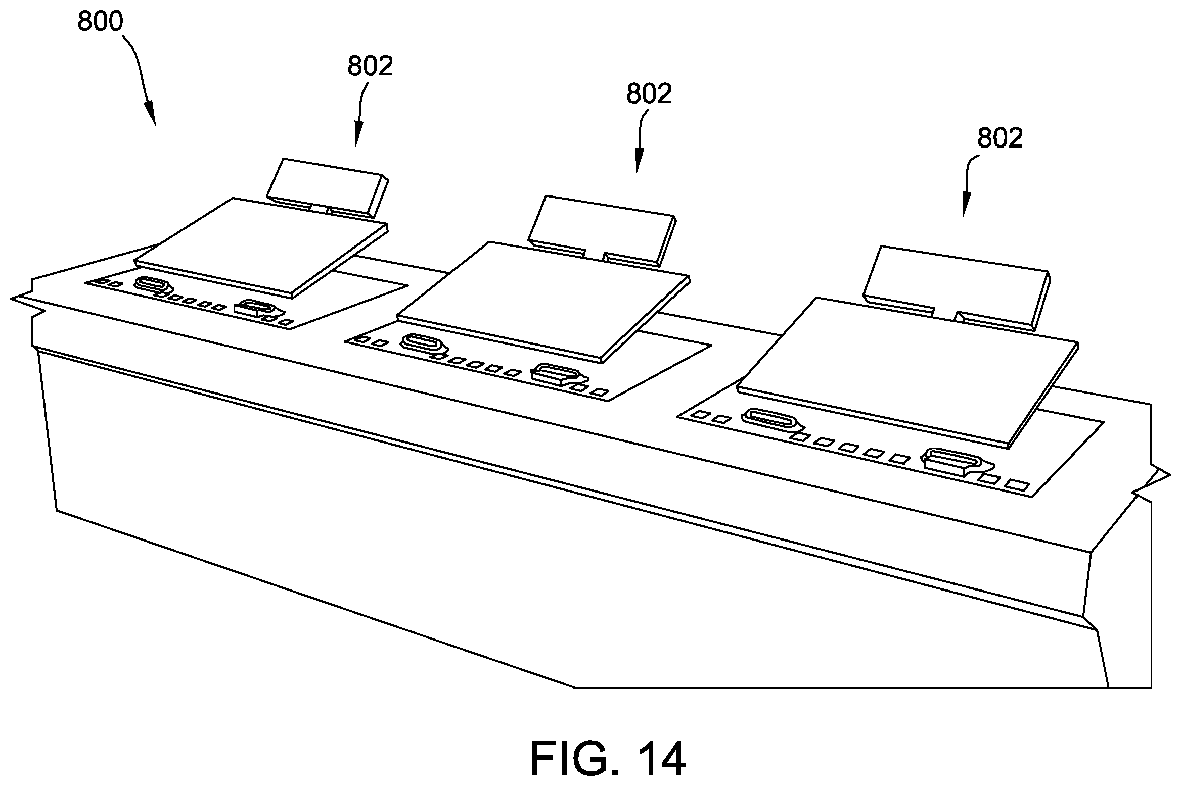 Patent US12367738 Figure 14 – Floating tabletop display