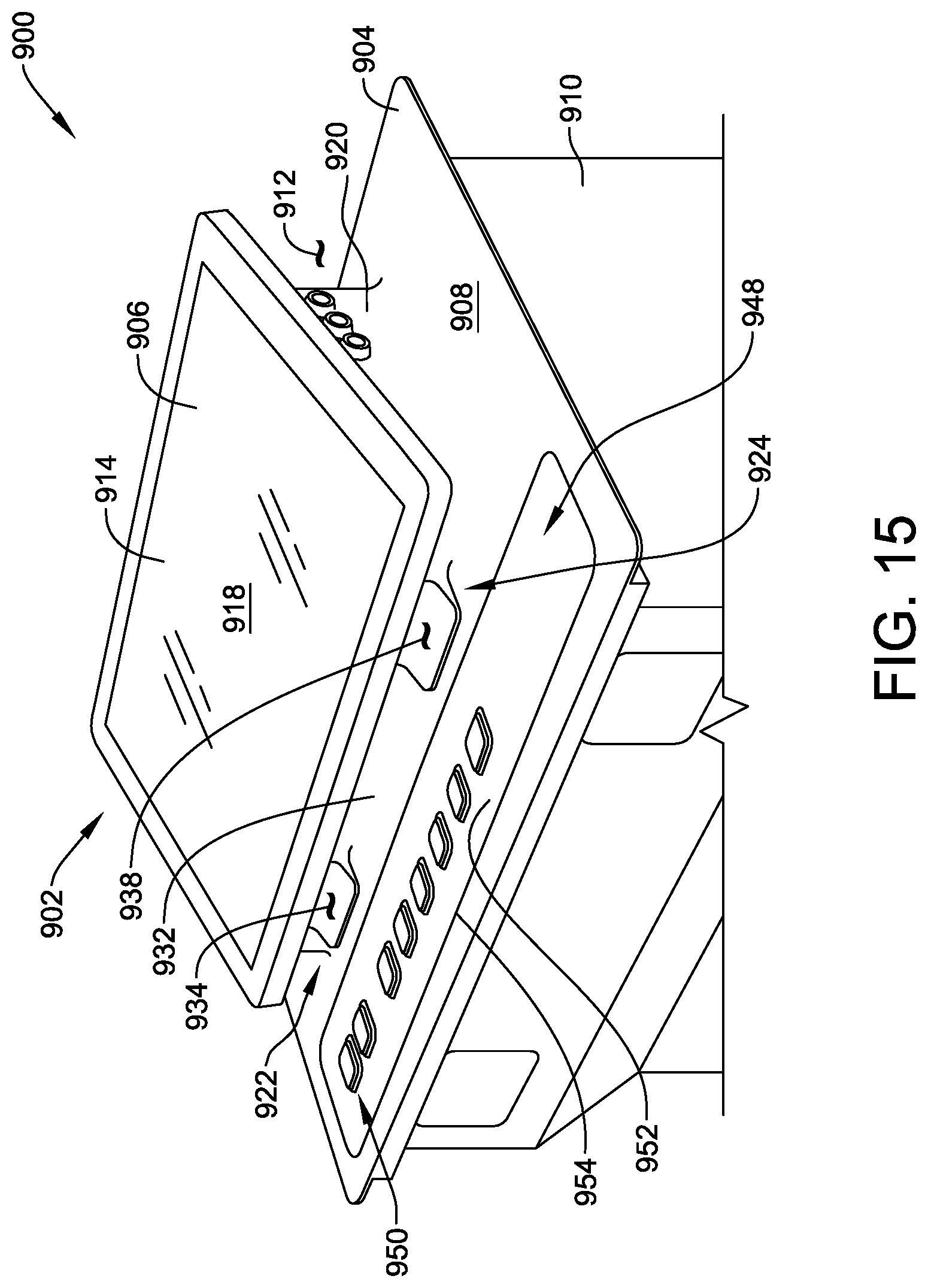 Patent US12367738 Figure 15 – Floating tabletop display