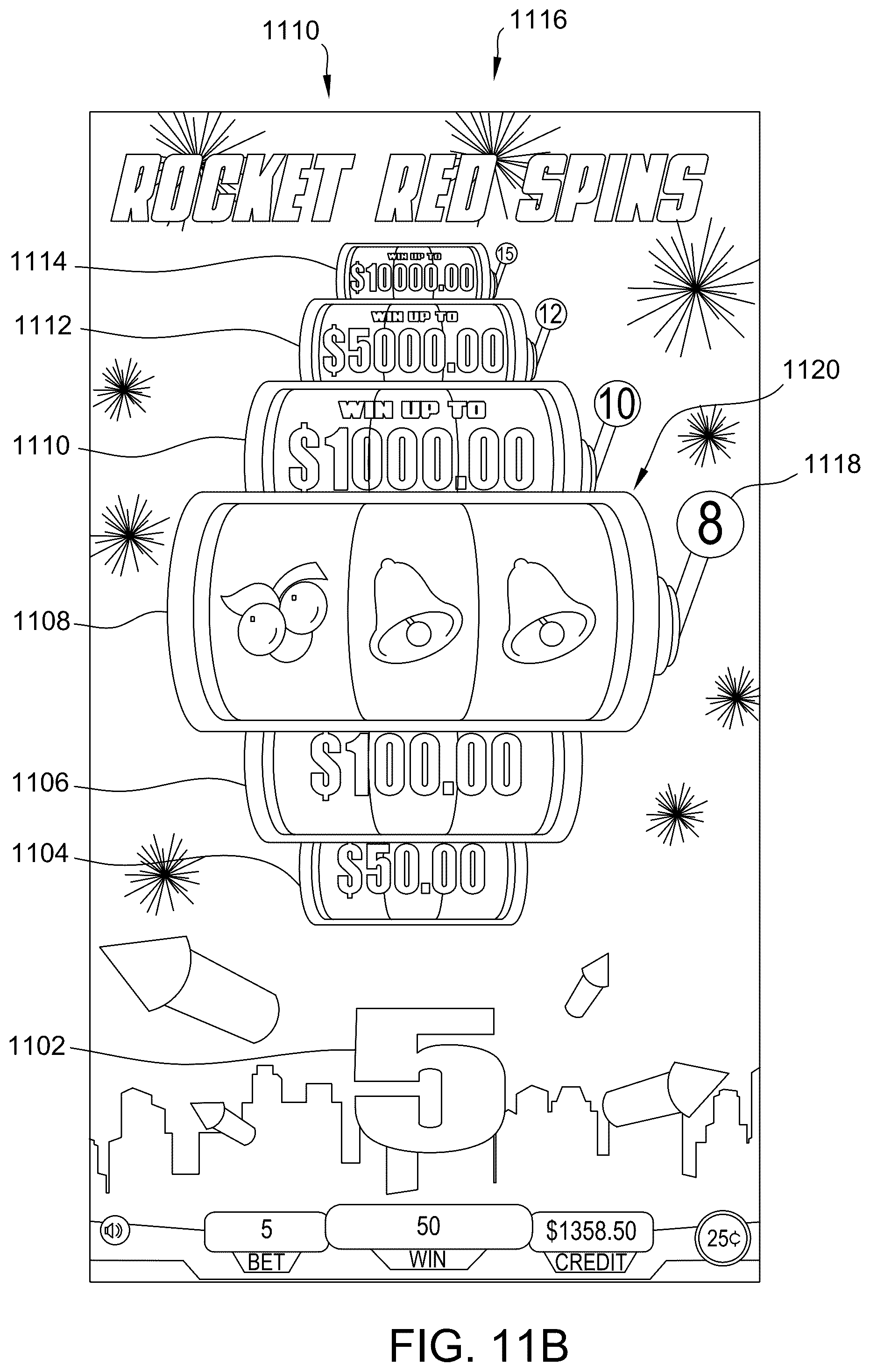 Patent US12367742 Figure 14 – Systems and methods for a free spin count-up and subsequent count-down