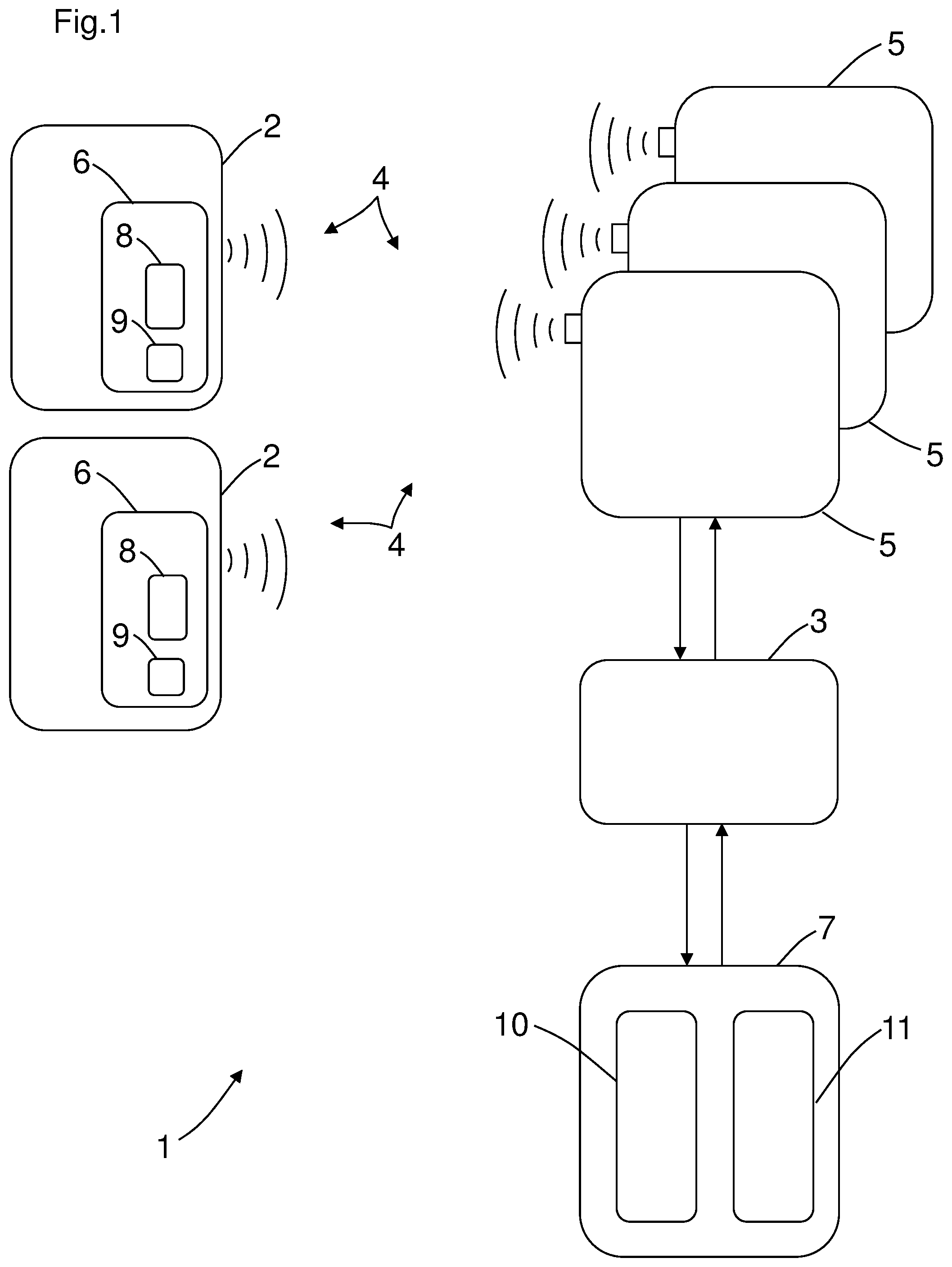Patent US12367750 — Safety system and method using a safety system — Figure 1