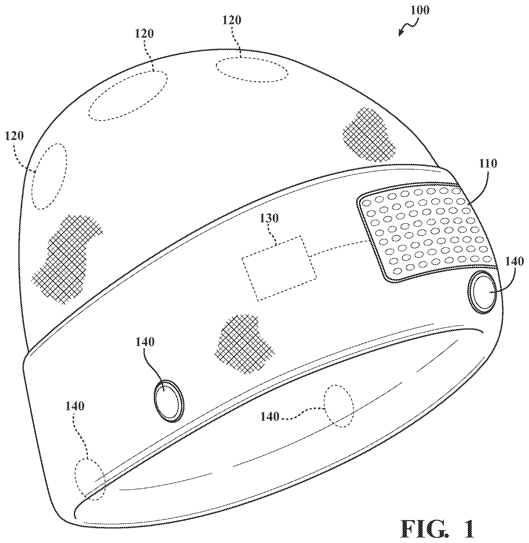 Patent US12367758 — Smart accessory for communicating an intention to cross a street — Figure 1