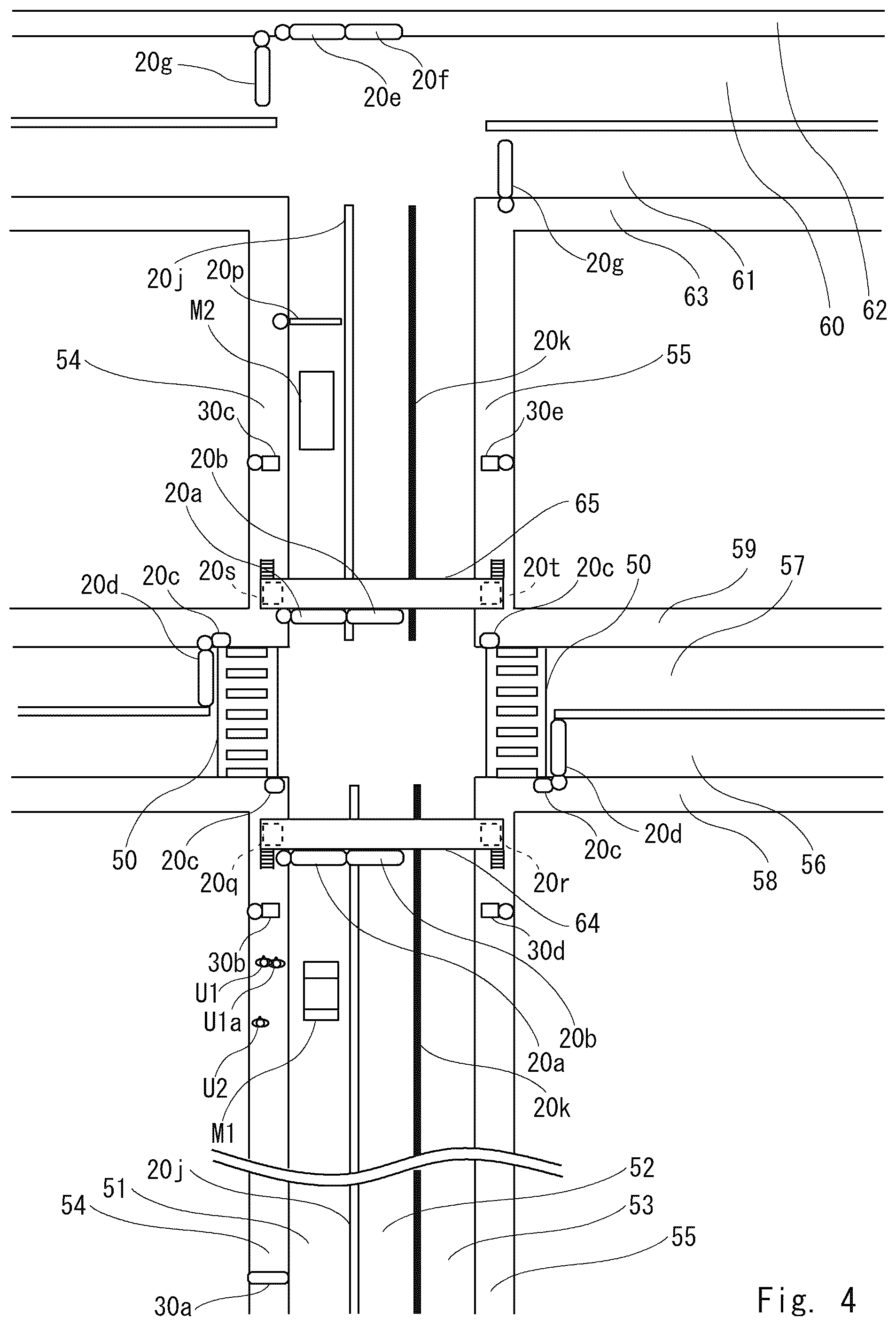 Patent US12367763 Figure 4 – Traffic facility control system, traffic facility control method, and program