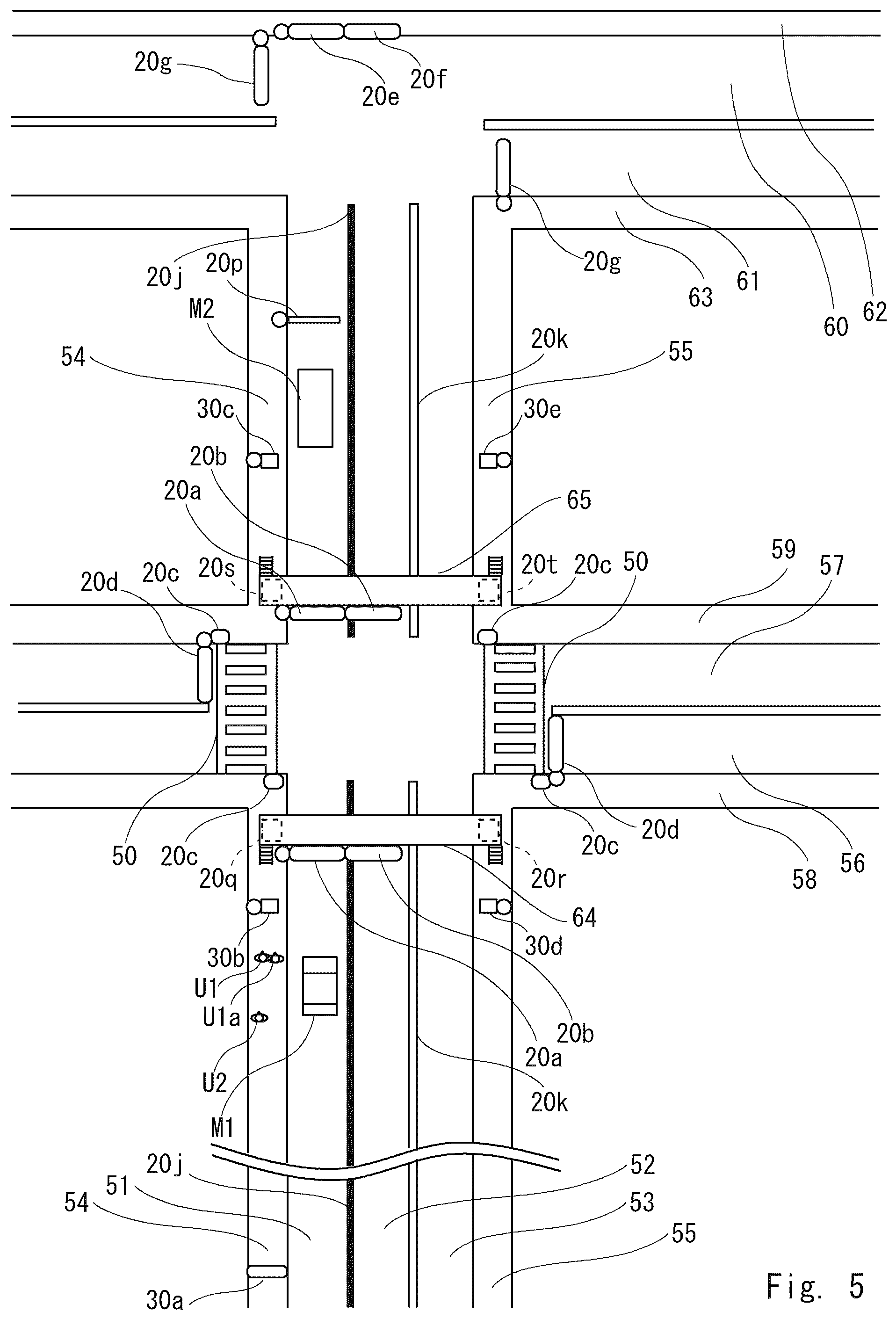Patent US12367763 Figure 5 – Traffic facility control system, traffic facility control method, and program