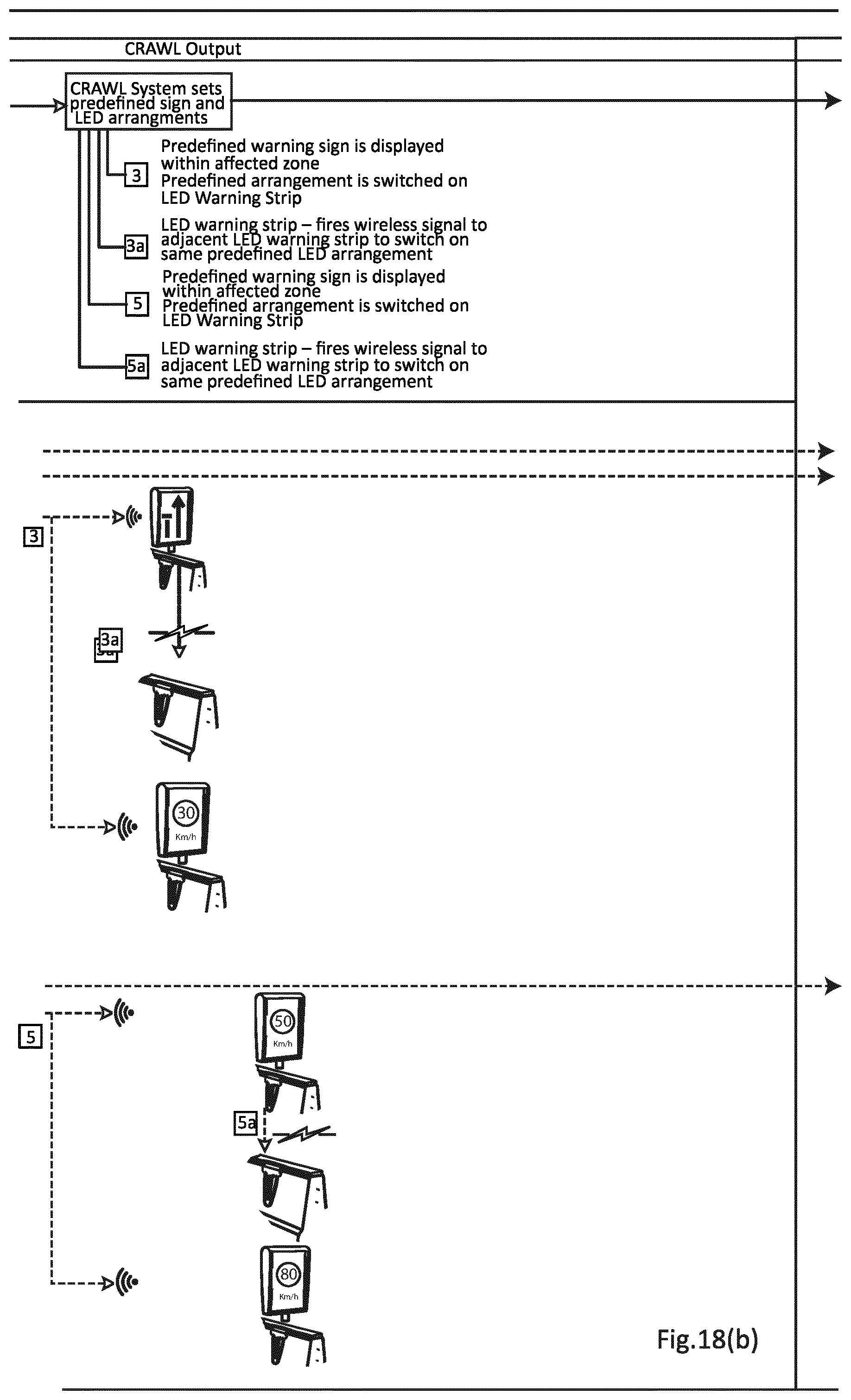 Patent US12367765 Figure 16 – Real time information system for road users