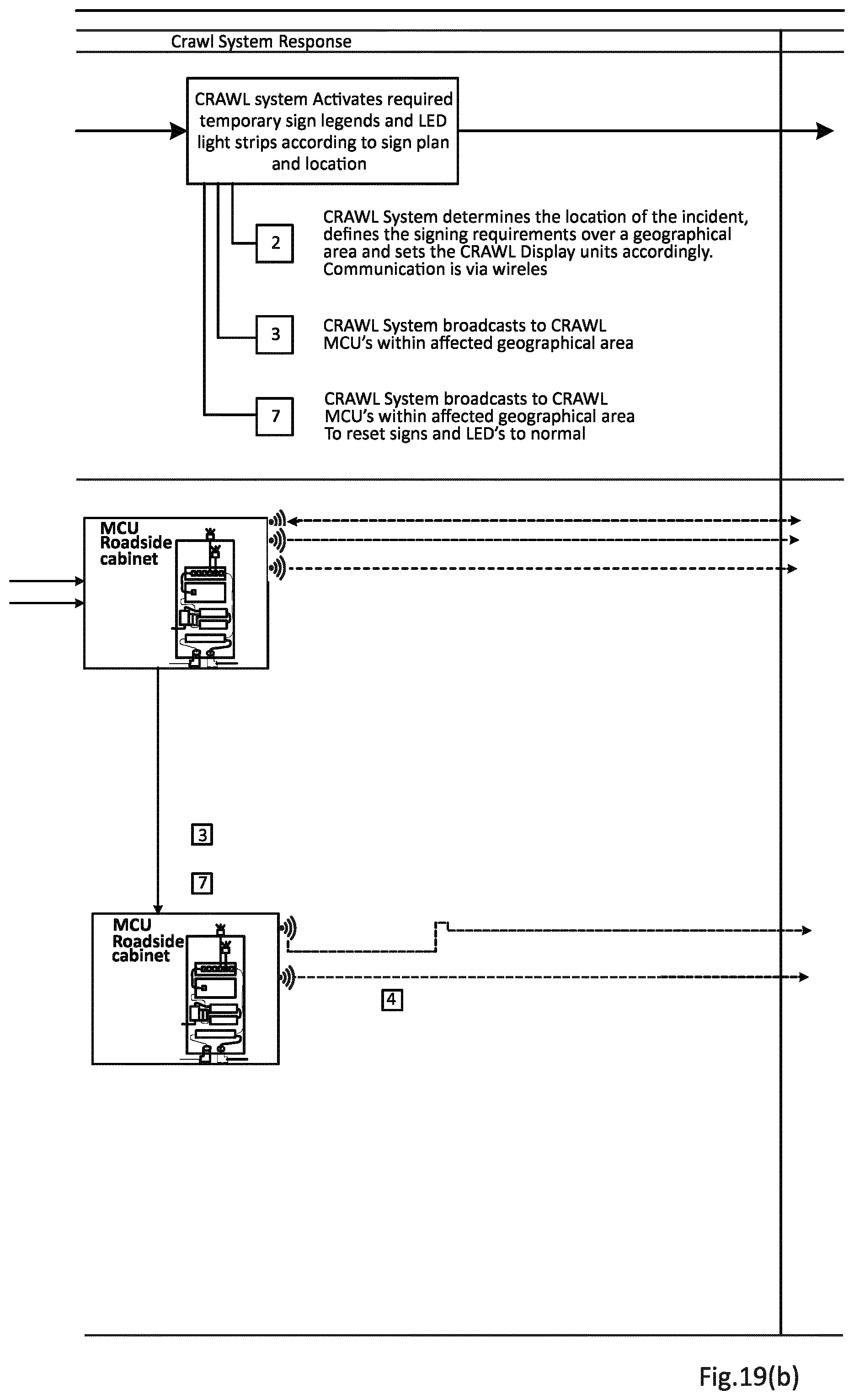 Patent US12367765 Figure 19 – Real time information system for road users
