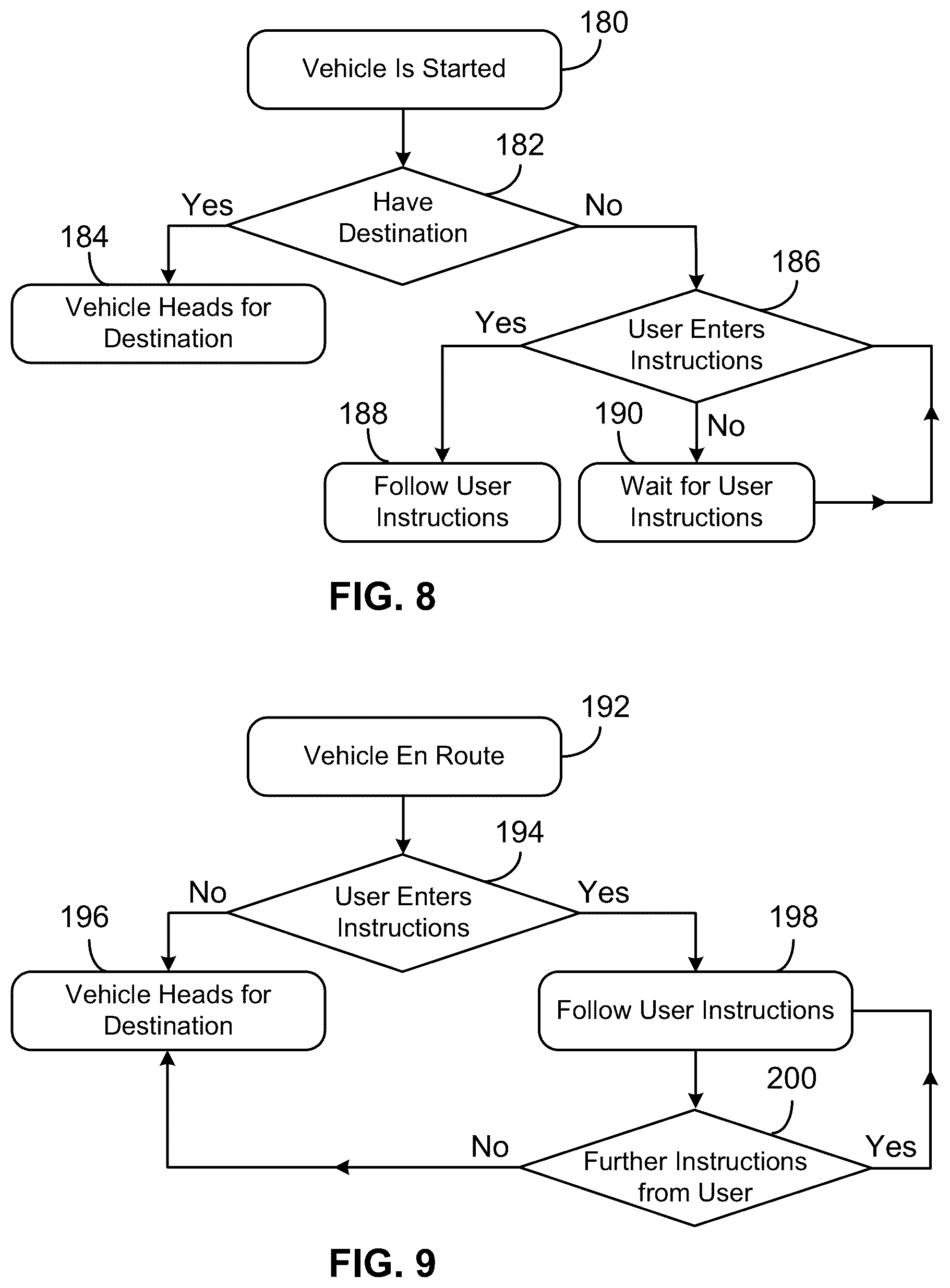 Patent US12367774 Figure 5 – Autonomous driving under user instructions and hailing methods