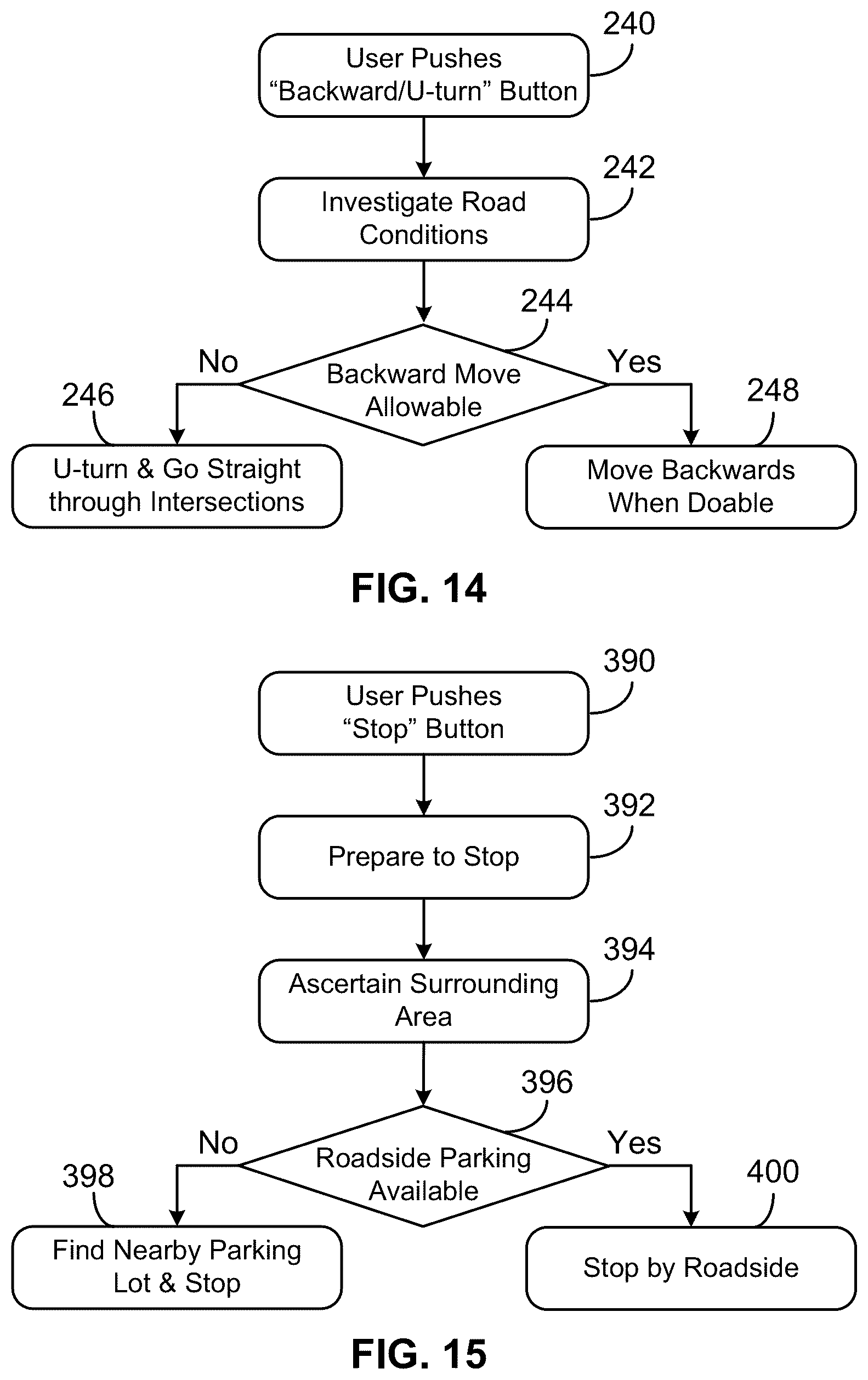 Patent US12367774 Figure 8 – Autonomous driving under user instructions and hailing methods