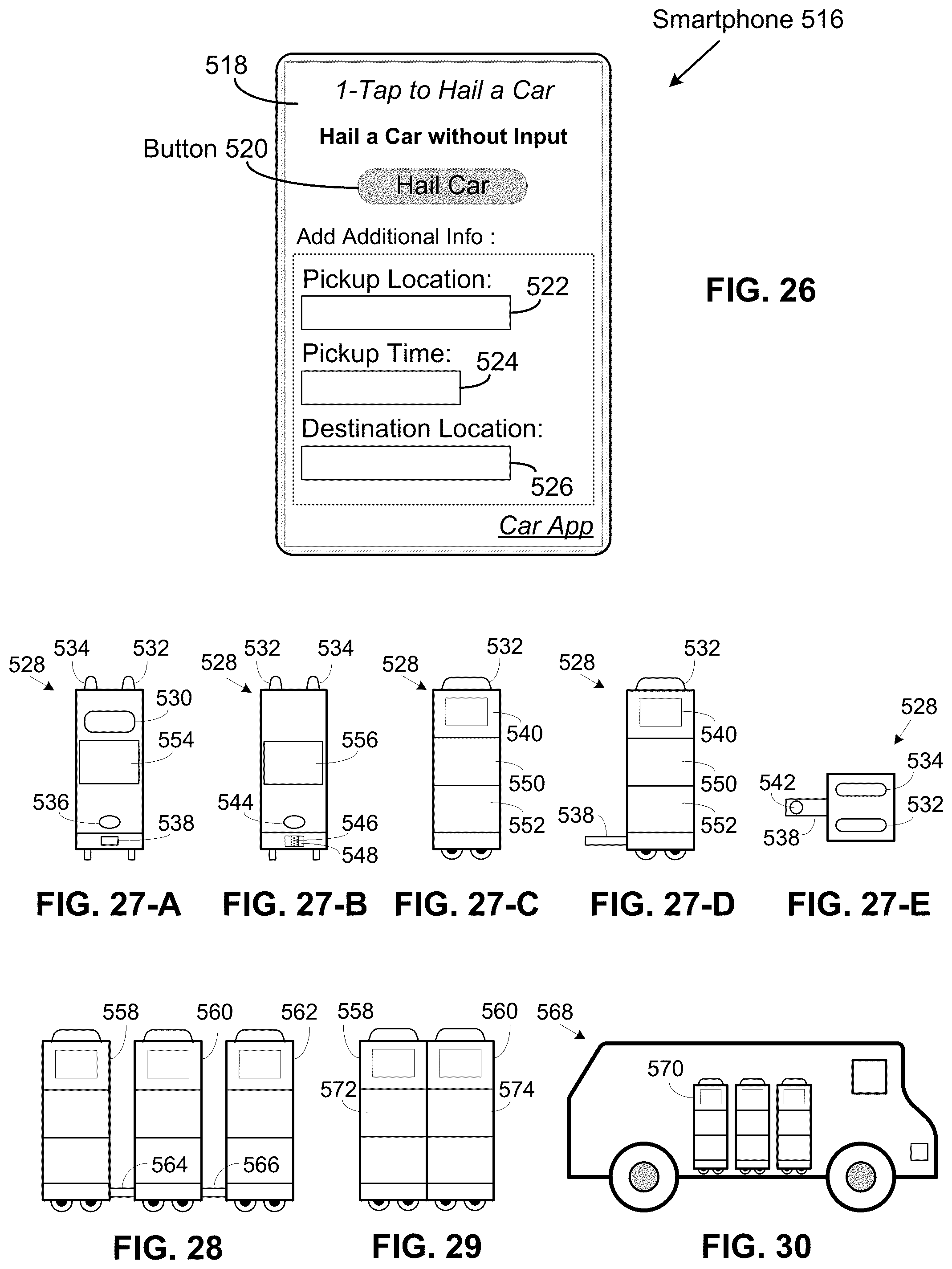 Patent US12367774 Figure 16 – Autonomous driving under user instructions and hailing methods