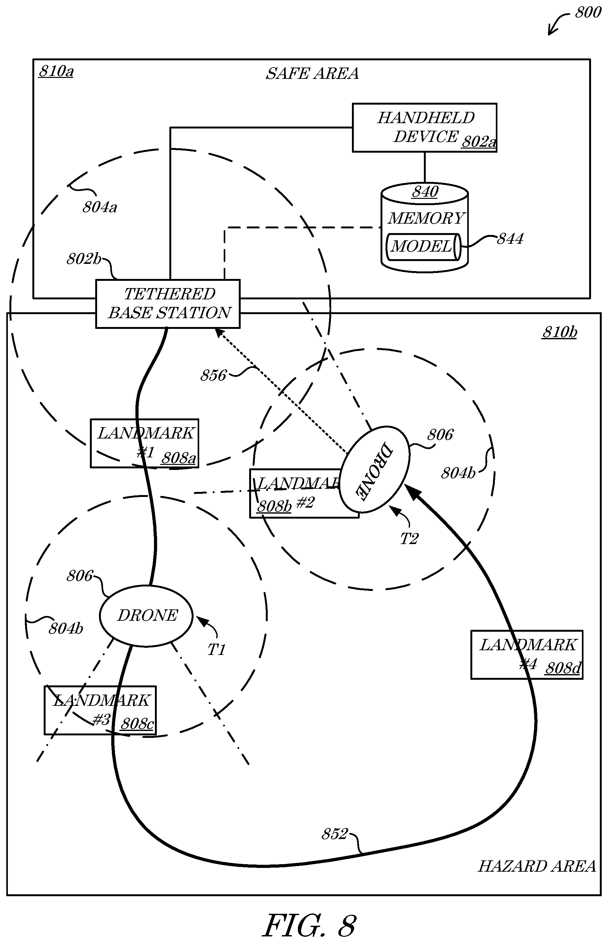 Patent US12367777 Figure 8 – Systems and methods for autonomous hazardous area data collection