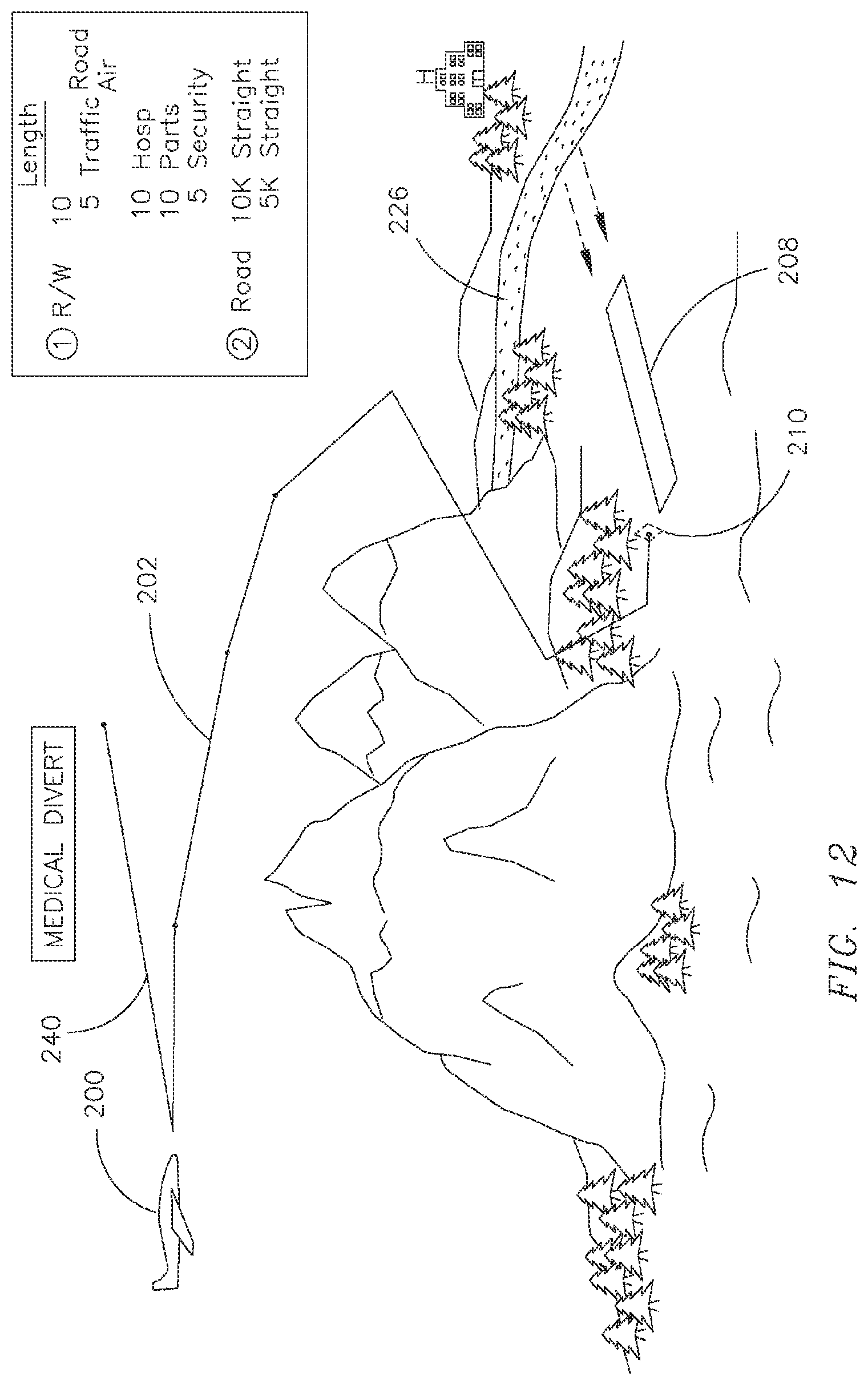 Patent US12367782 Figure 19 – System and apparatus for automatic selection of alternate landing site from a hierarchy of landing sites