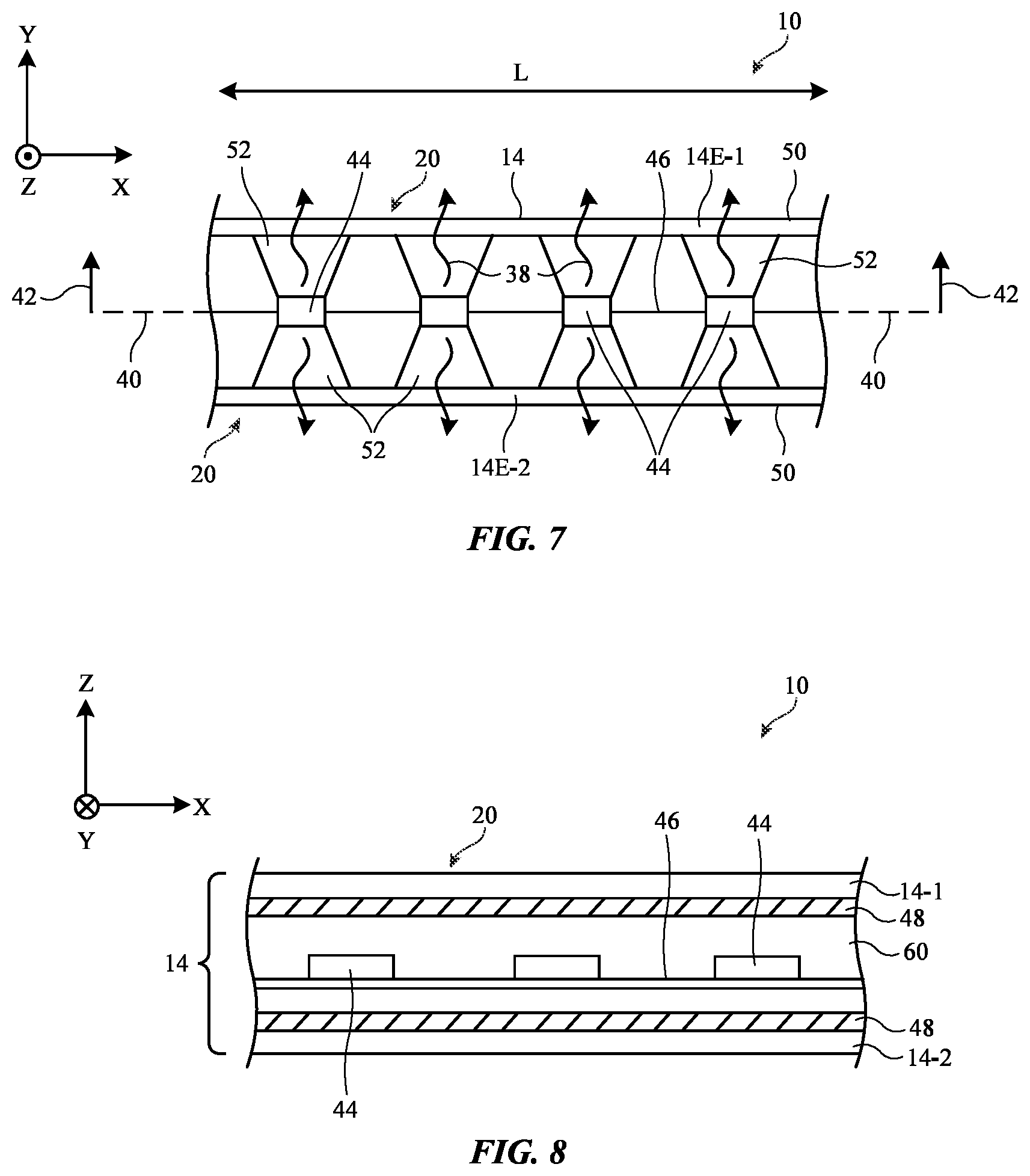 Patent US12367793 Figure 5 – Electronic devices with edge illuminators