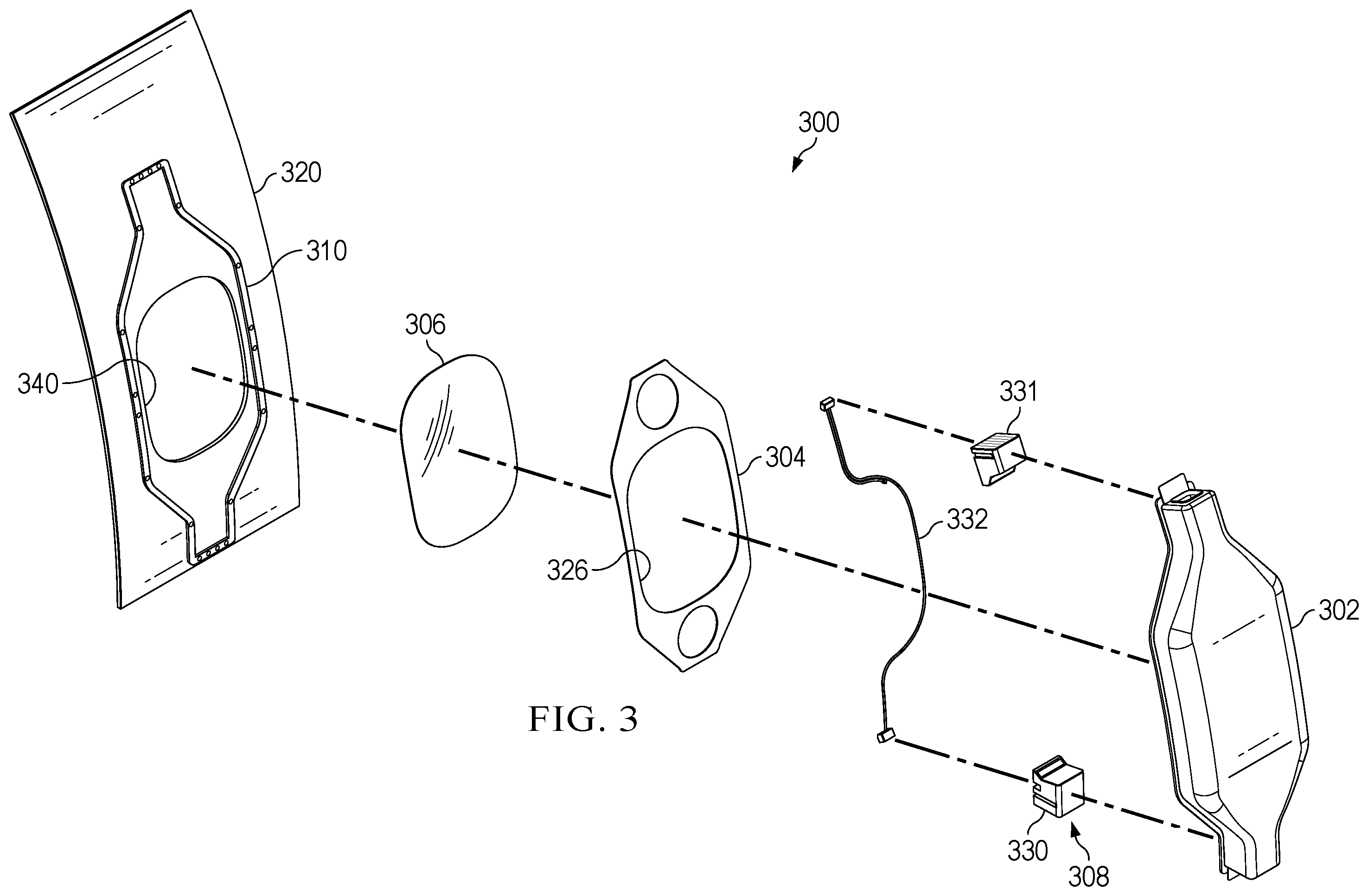 Patent US12367794 Figure 3 – Virtual window for aircraft fuselage