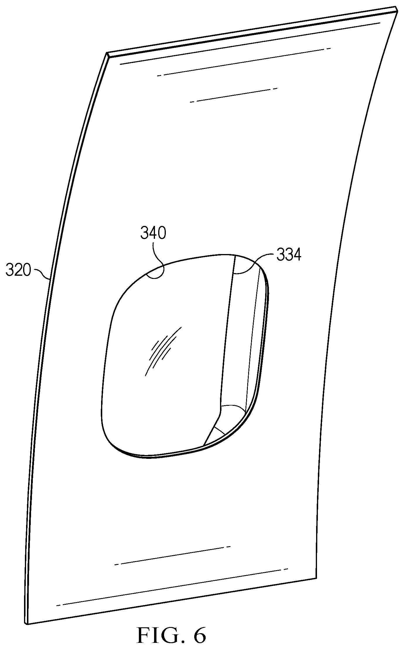 Patent US12367794 Figure 6 – Virtual window for aircraft fuselage