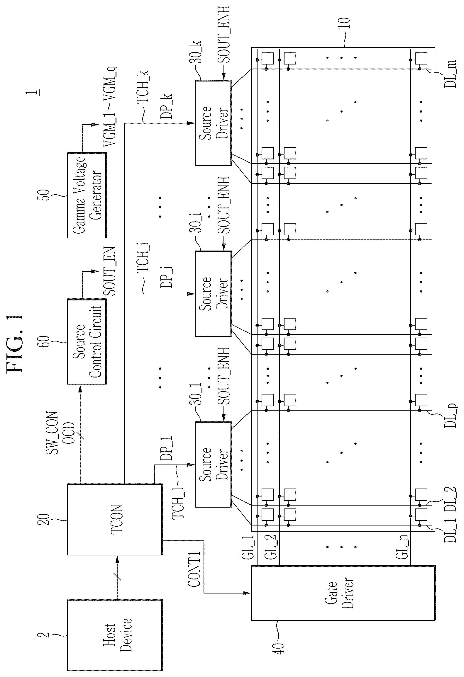Patent US12367797 Figure 1 – Display device and driving method thereof