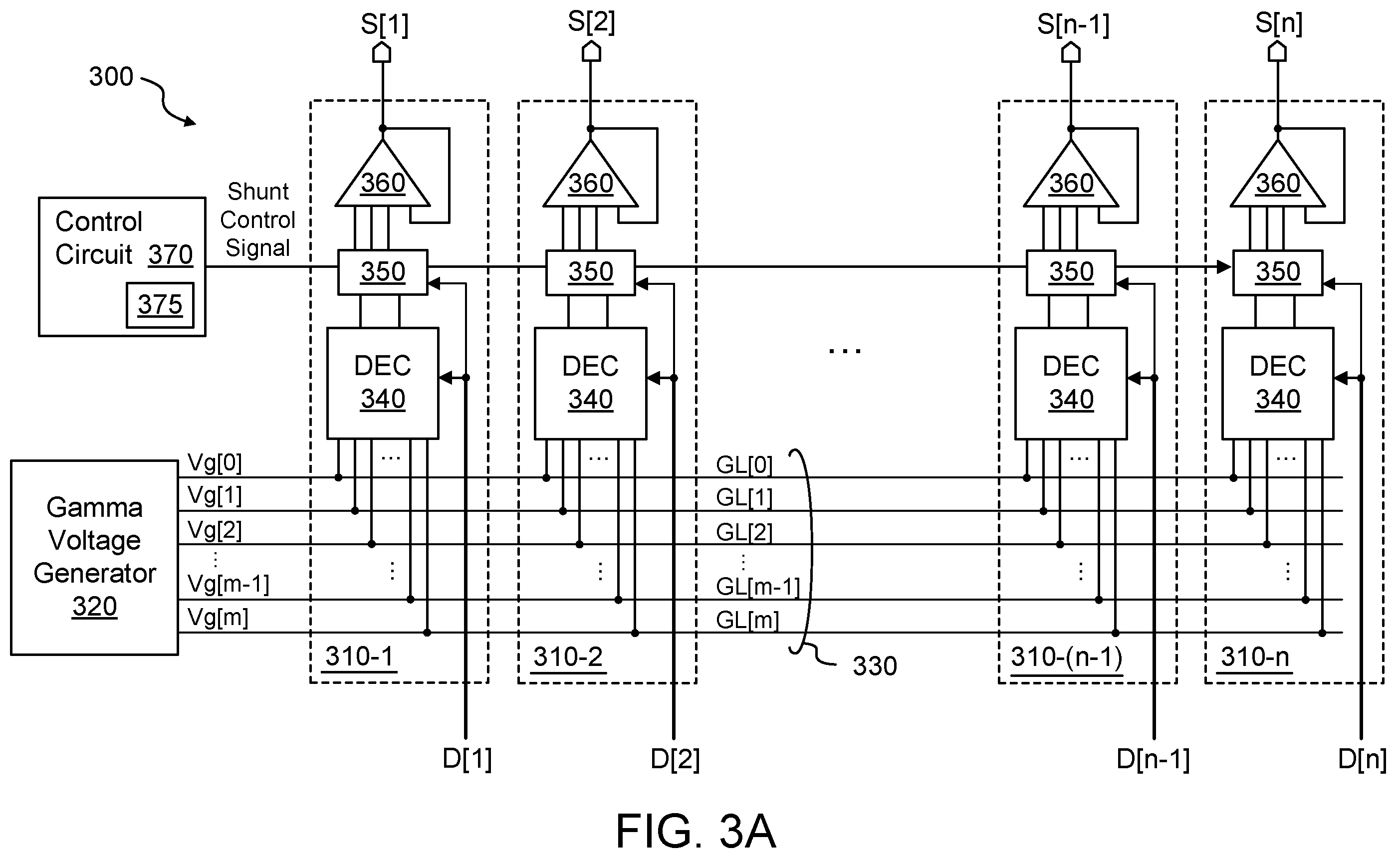 Patent US12367798 Figure 3 – Slew rate enhancement at source amplifier inputs