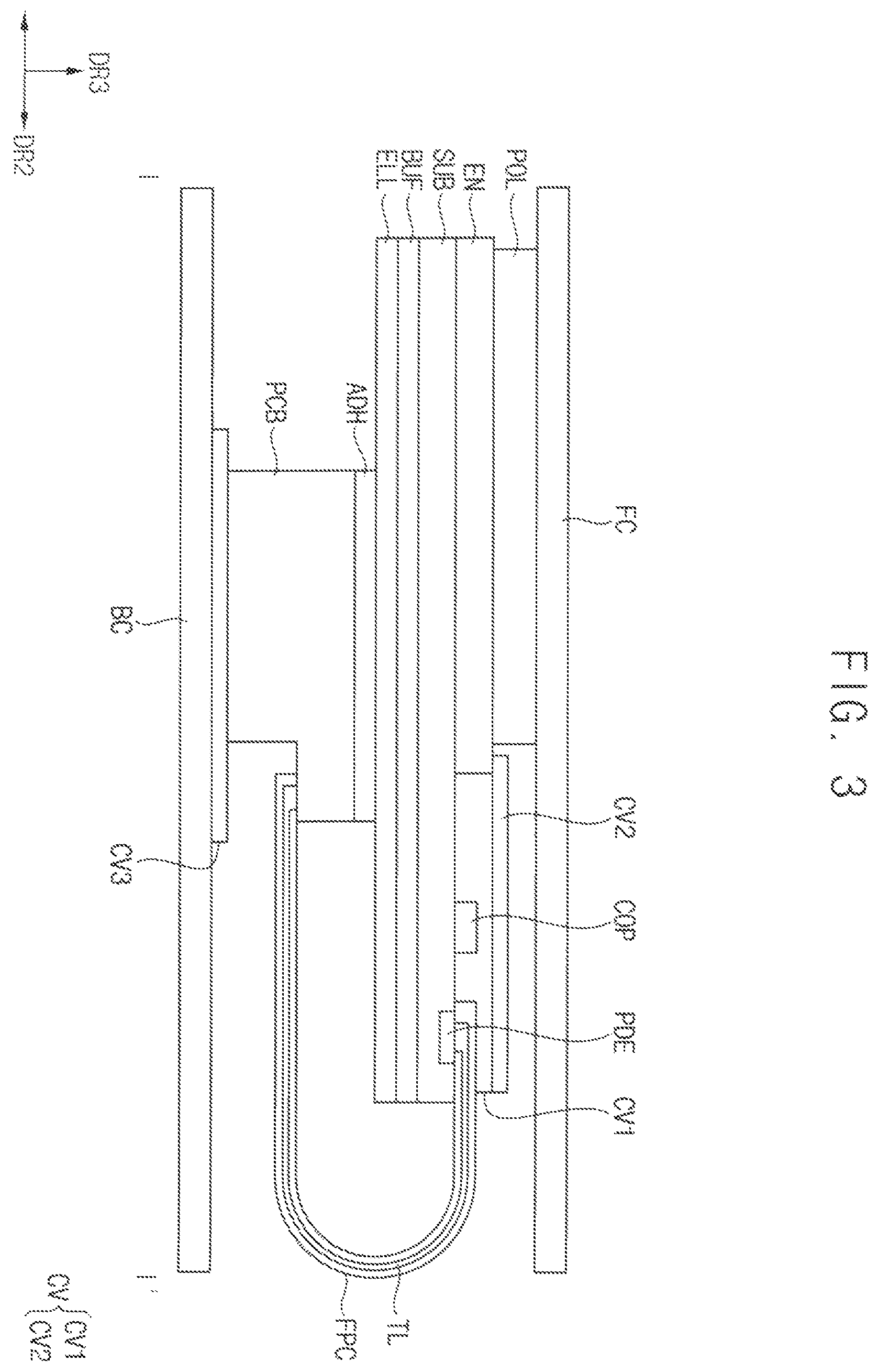 Patent US12367802 Figure 3 – Display device and manufacturing method of the same