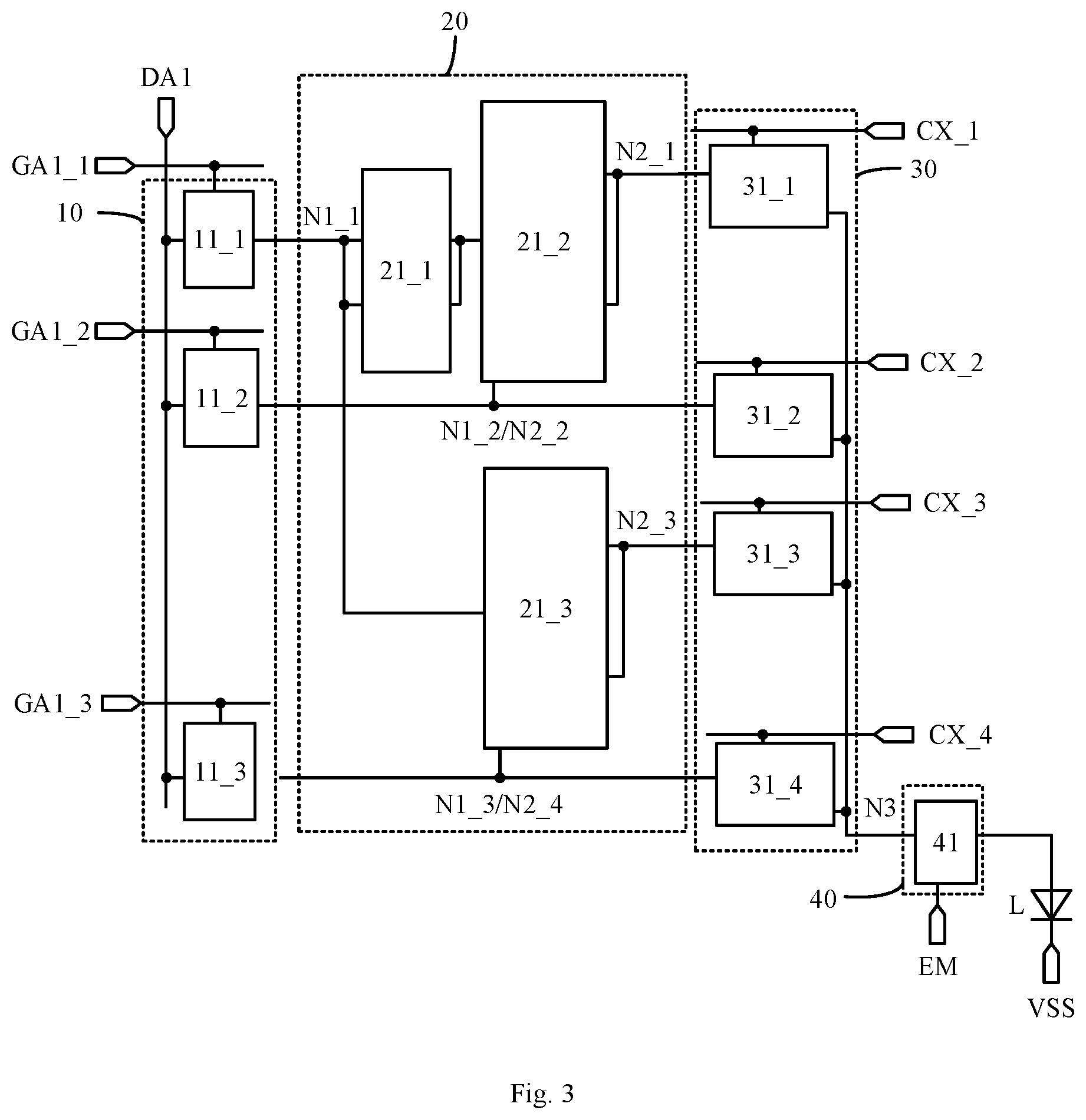Patent US12367807 Figure 3 – Pixel circuit, driving method therefor and display apparatus