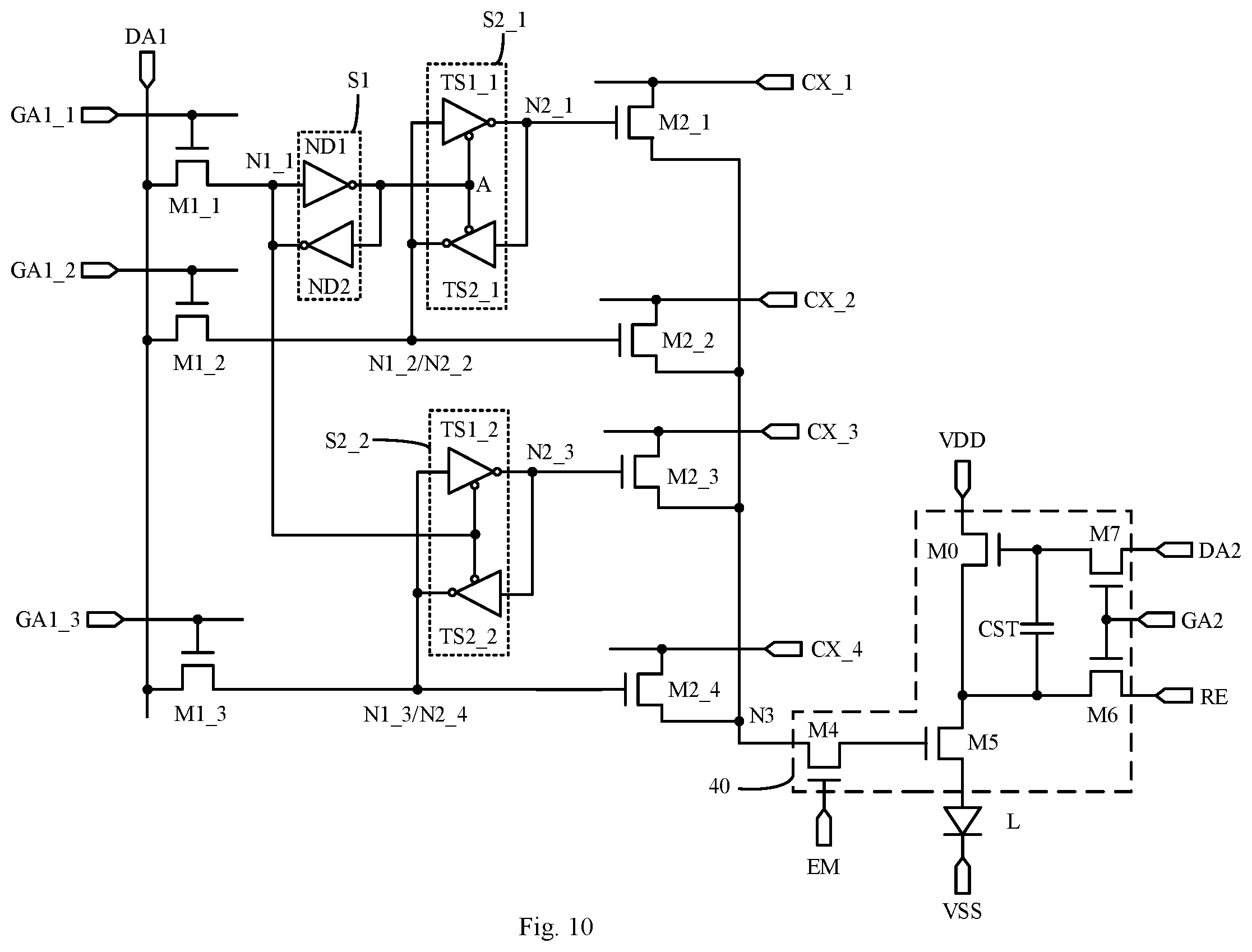 Patent US12367807 Figure 9 – Pixel circuit, driving method therefor and display apparatus