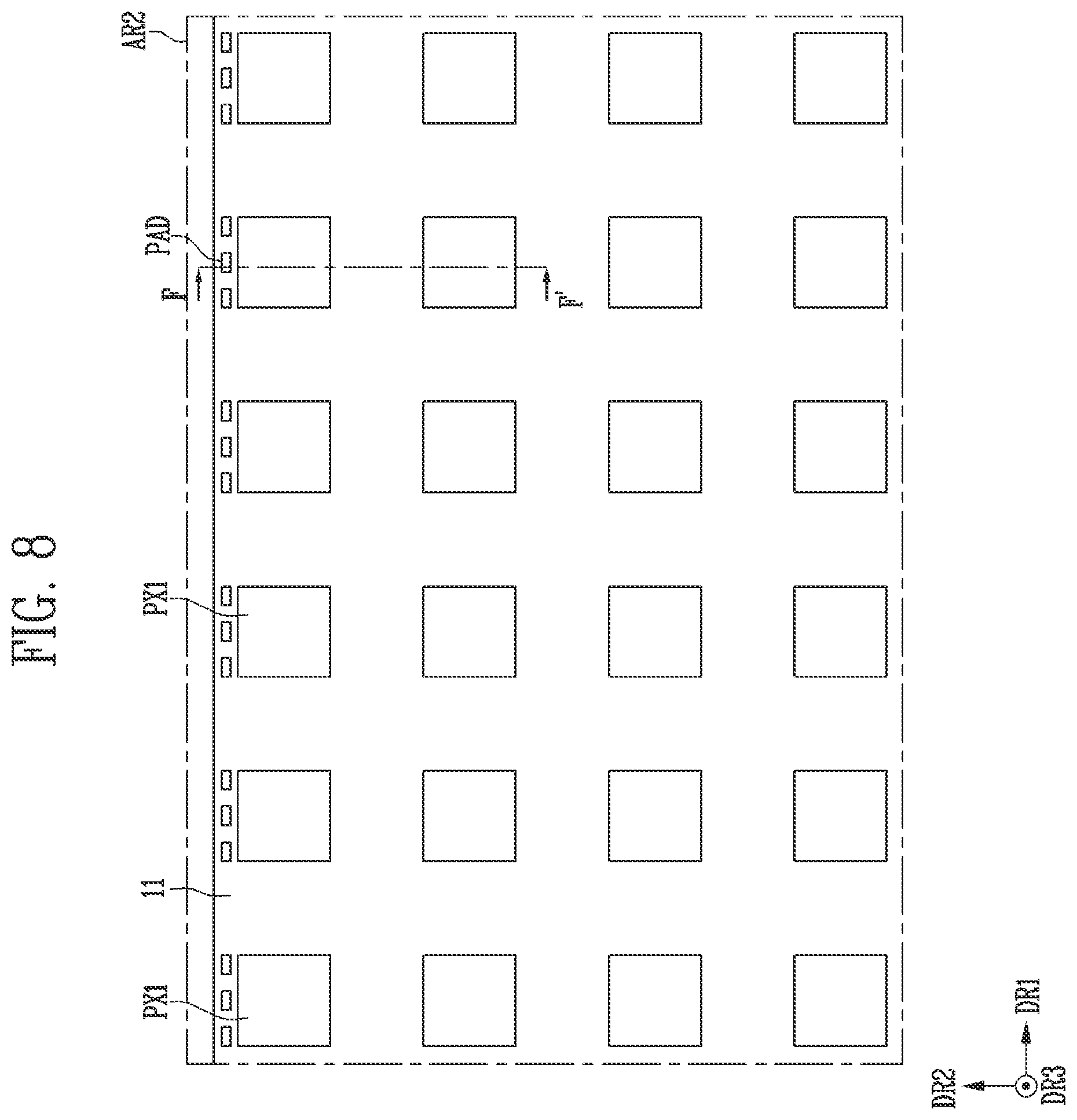 Patent US12367809 Figure 8 – Display device and tiled display device