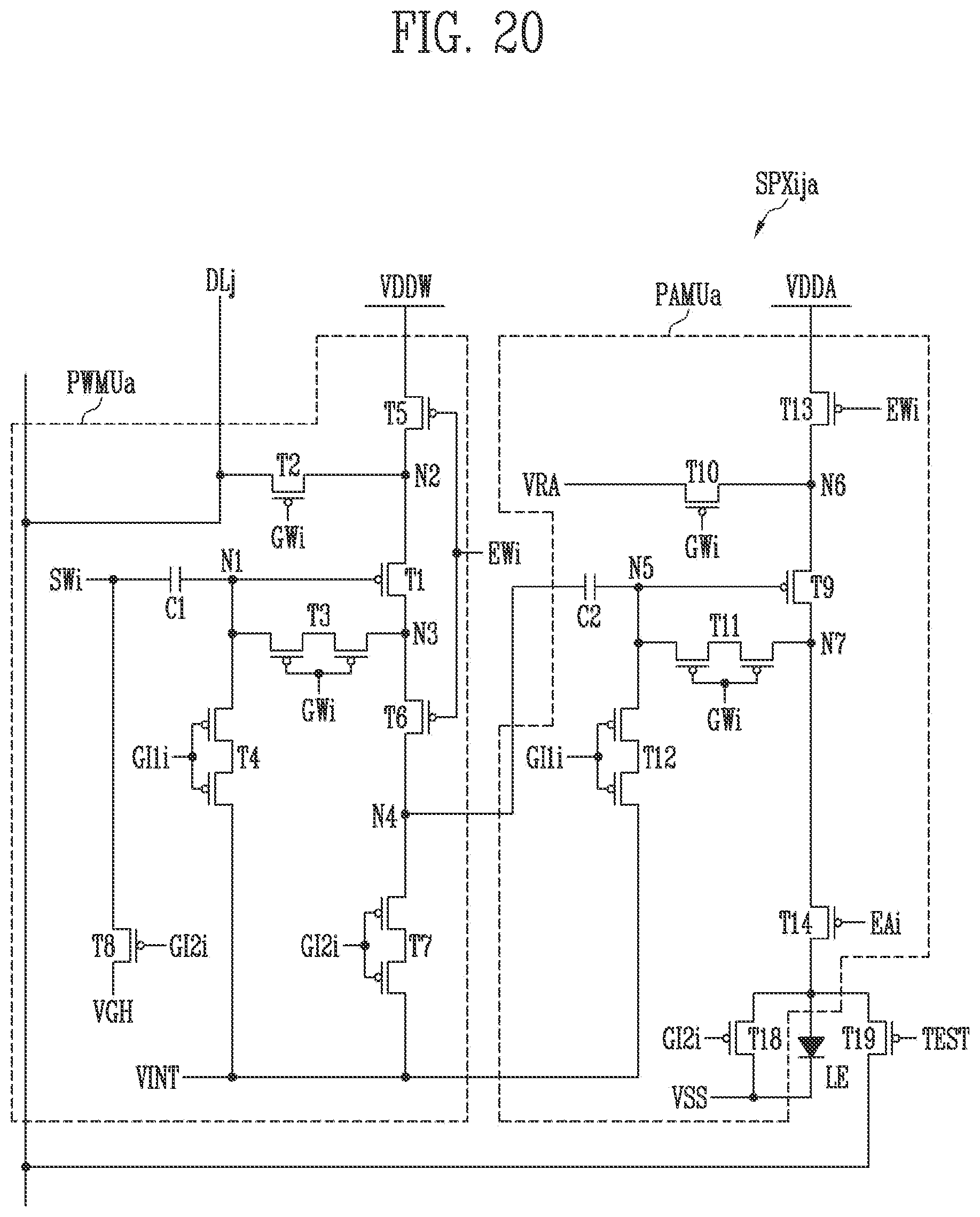 Patent US12367809 Figure 20 – Display device and tiled display device