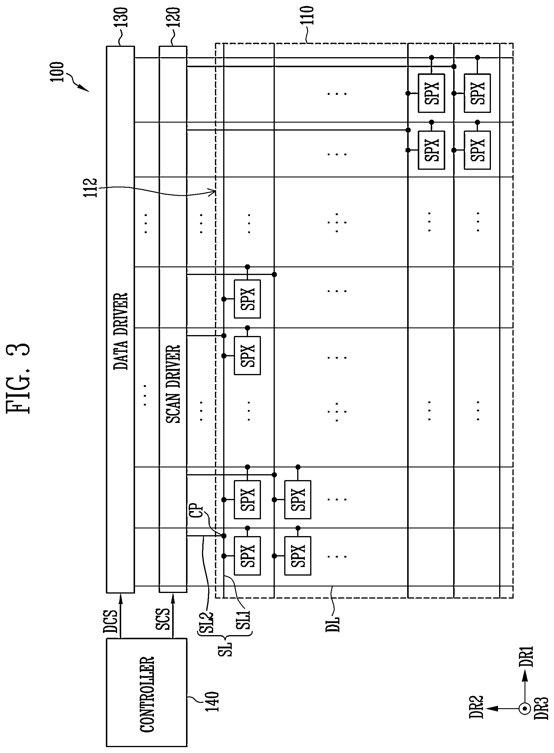 Patent US12367810 Figure 3 – Display device and manufacturing method for the same
