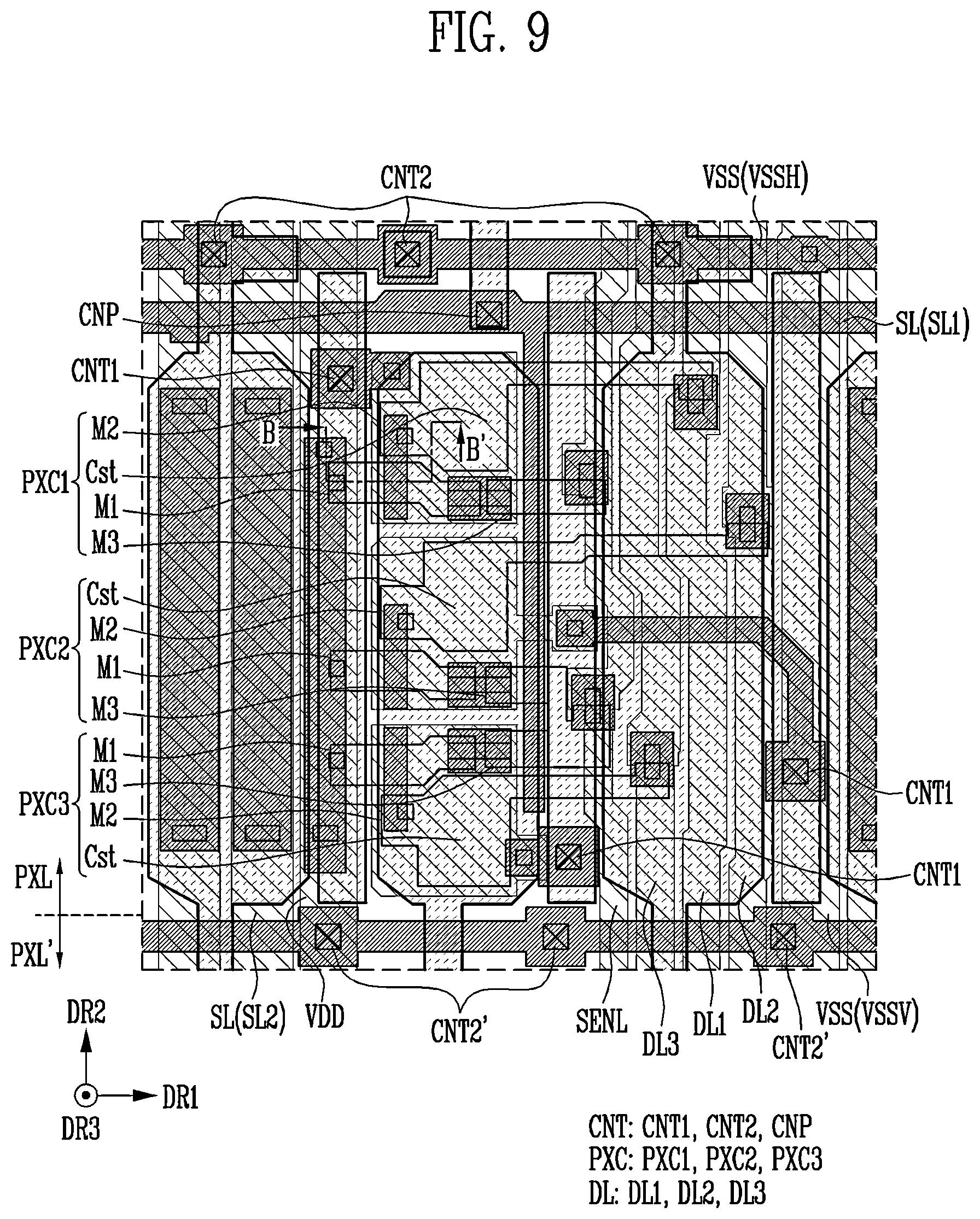 Patent US12367810 Figure 9 – Display device and manufacturing method for the same