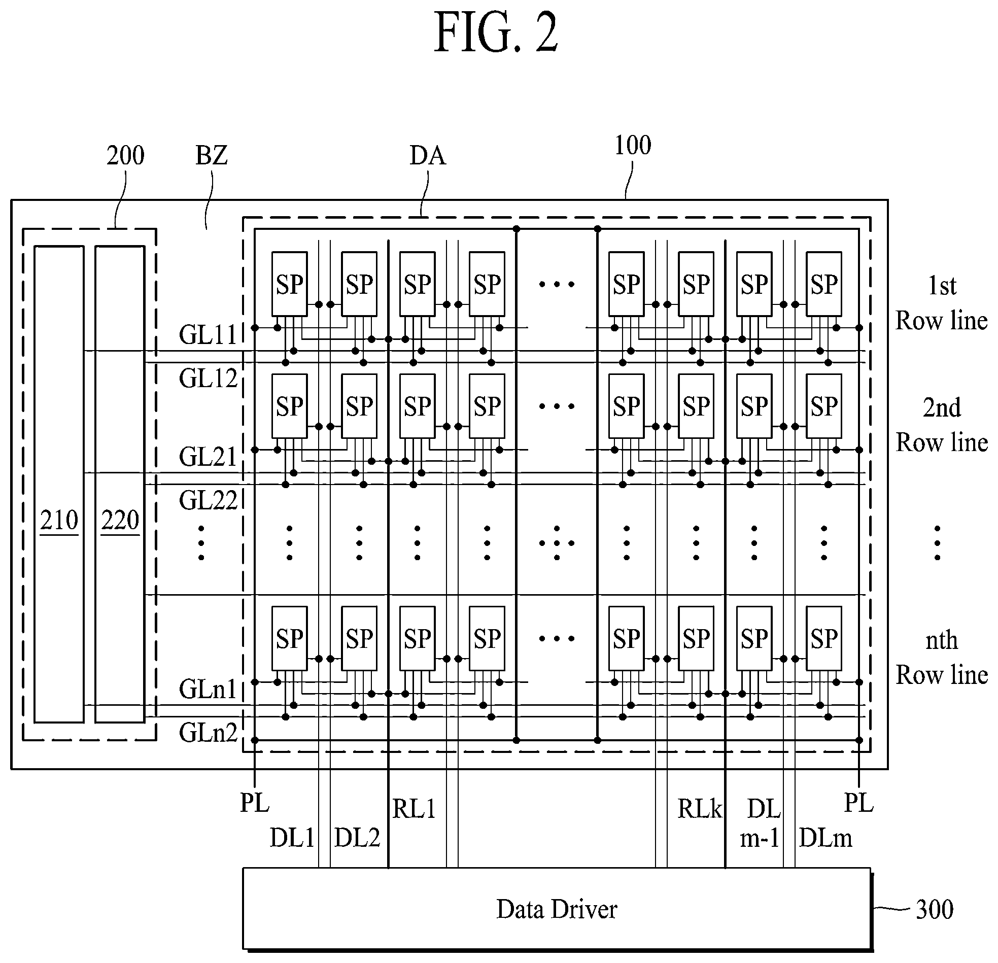 Patent US12367811 Figure 2 – Display device and method for driving the same