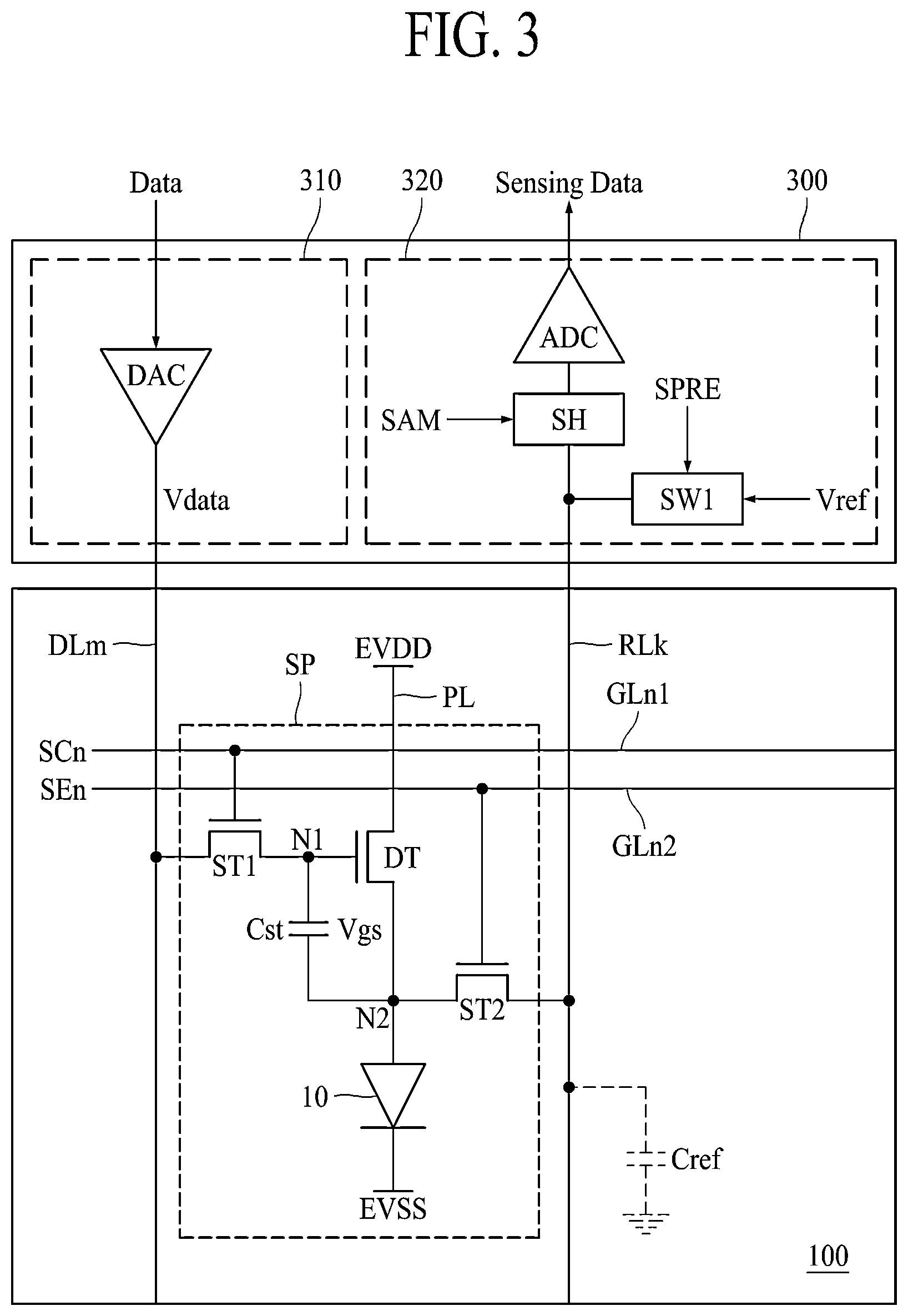 Patent US12367811 Figure 3 – Display device and method for driving the same