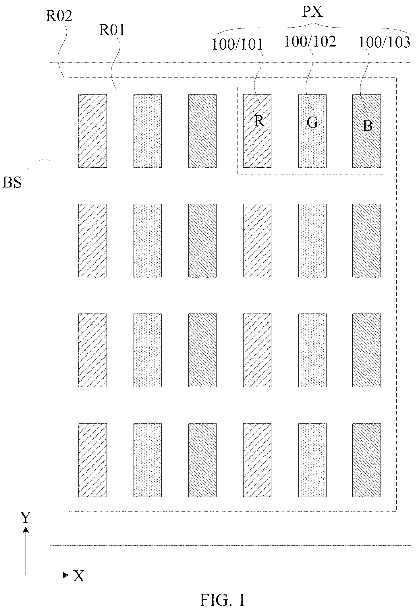 Patent US12367815 Figure 1 – Display substrate and display device
