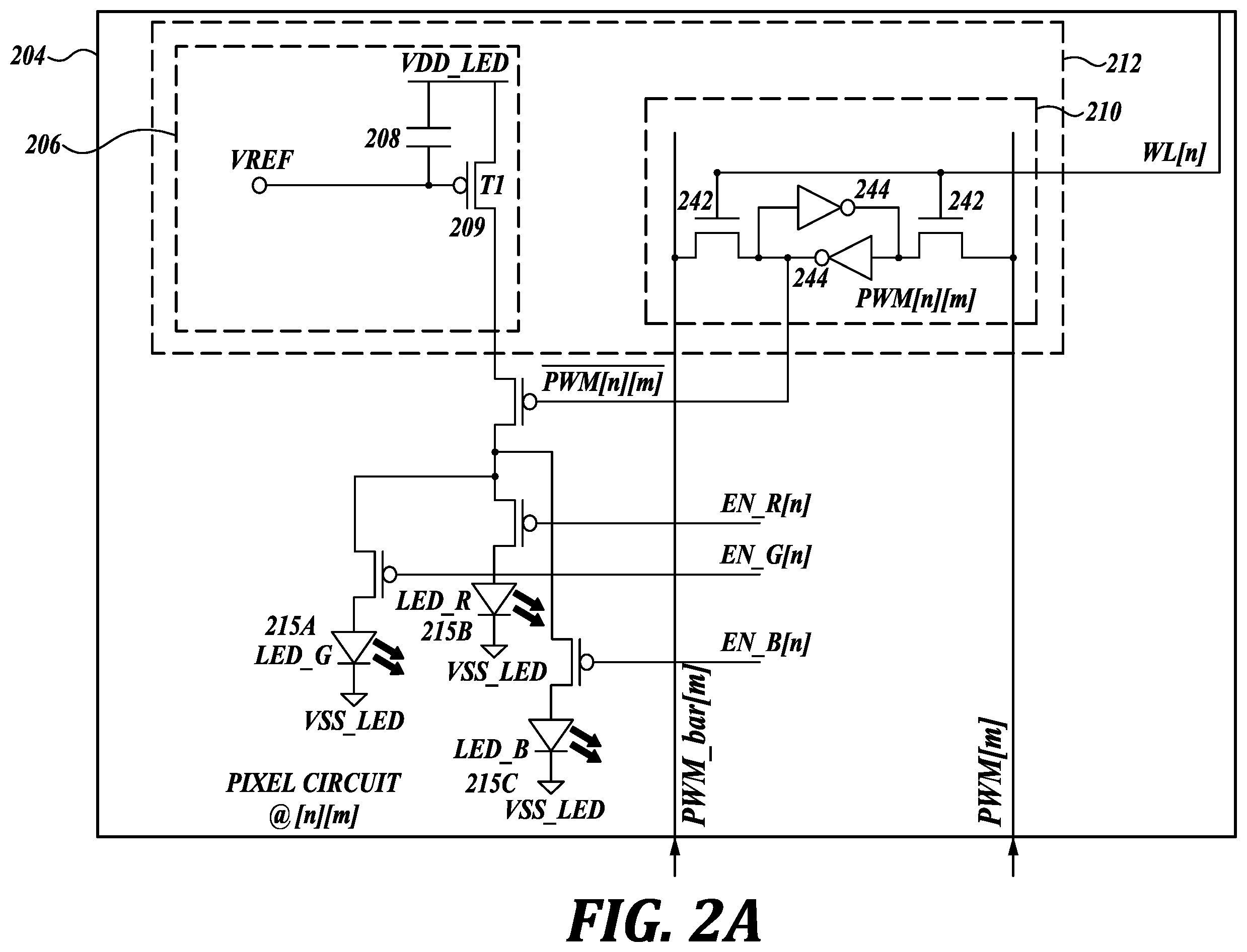 Patent US12367816 Figure 2 – Row-shift frame-rotate driving method for sequential driving microLED display panel