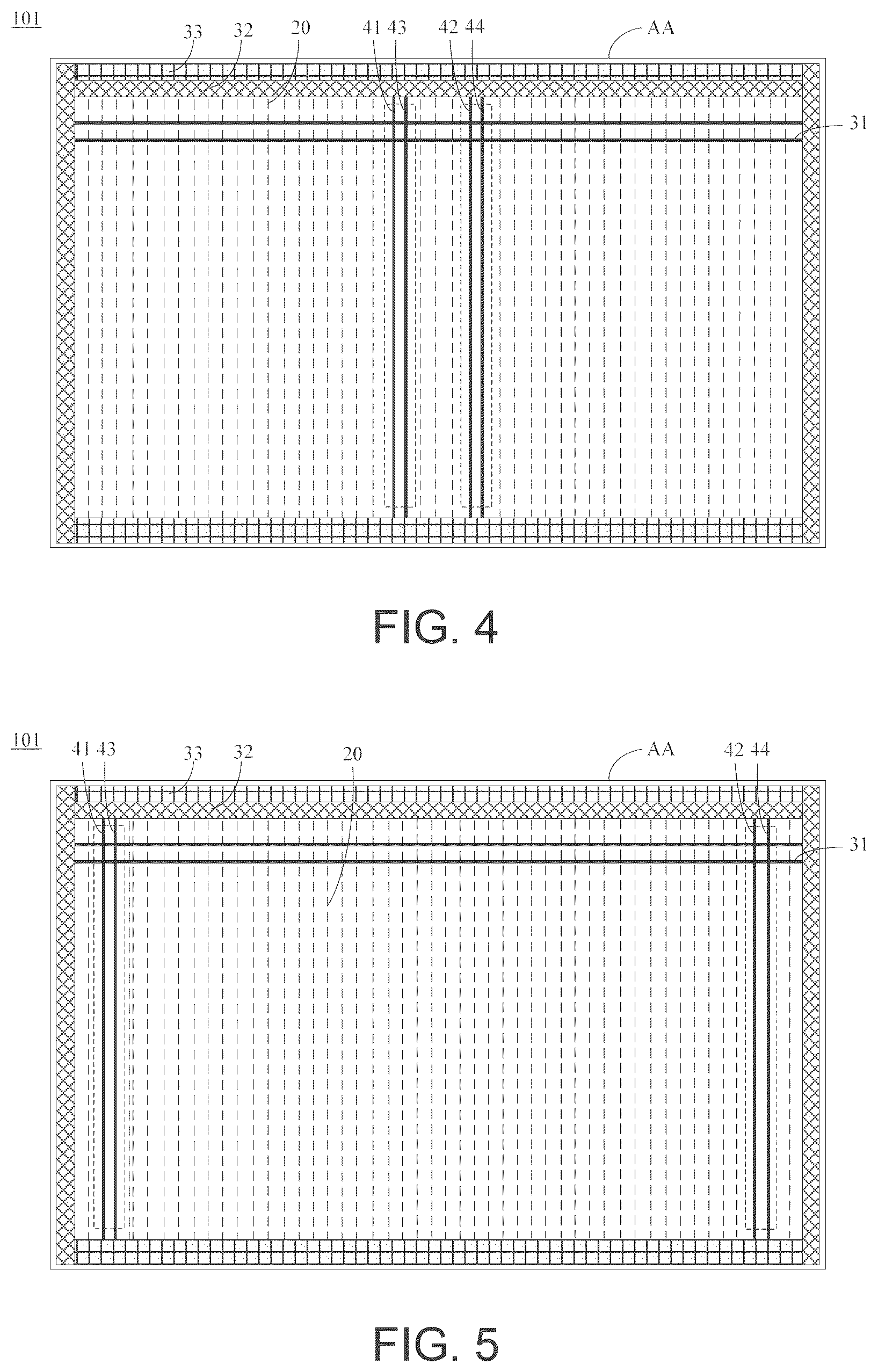 Patent US12367817 Figure 4 – Array substrate, display panel, spliced display panel and display driving method