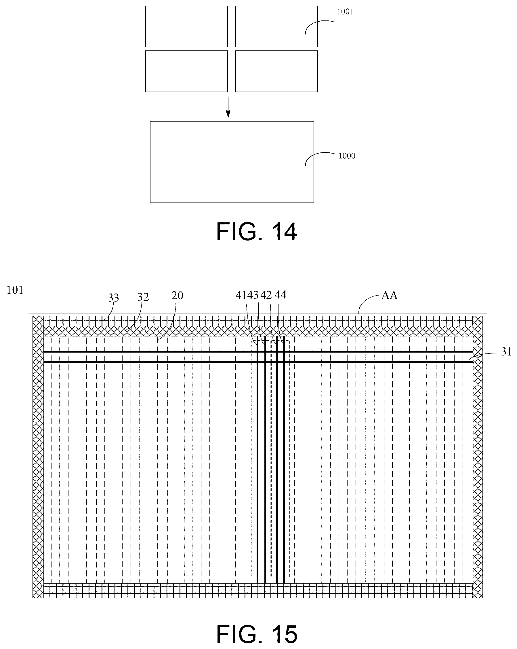 Patent US12367817 Figure 8 – Array substrate, display panel, spliced display panel and display driving method