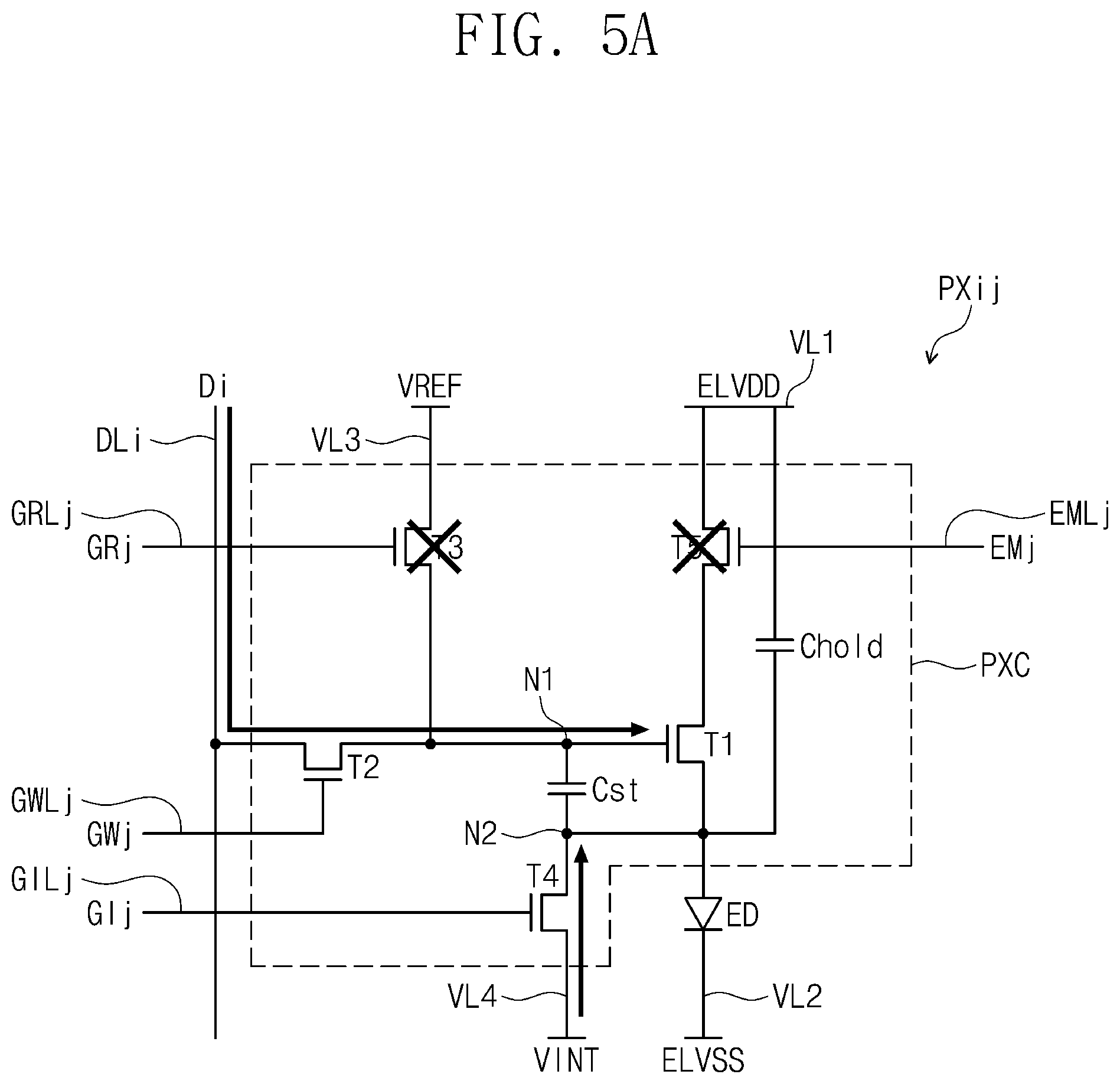 Patent US12367824 Figure 5 – Display device, operating method of display device and pixel characteristic detection method