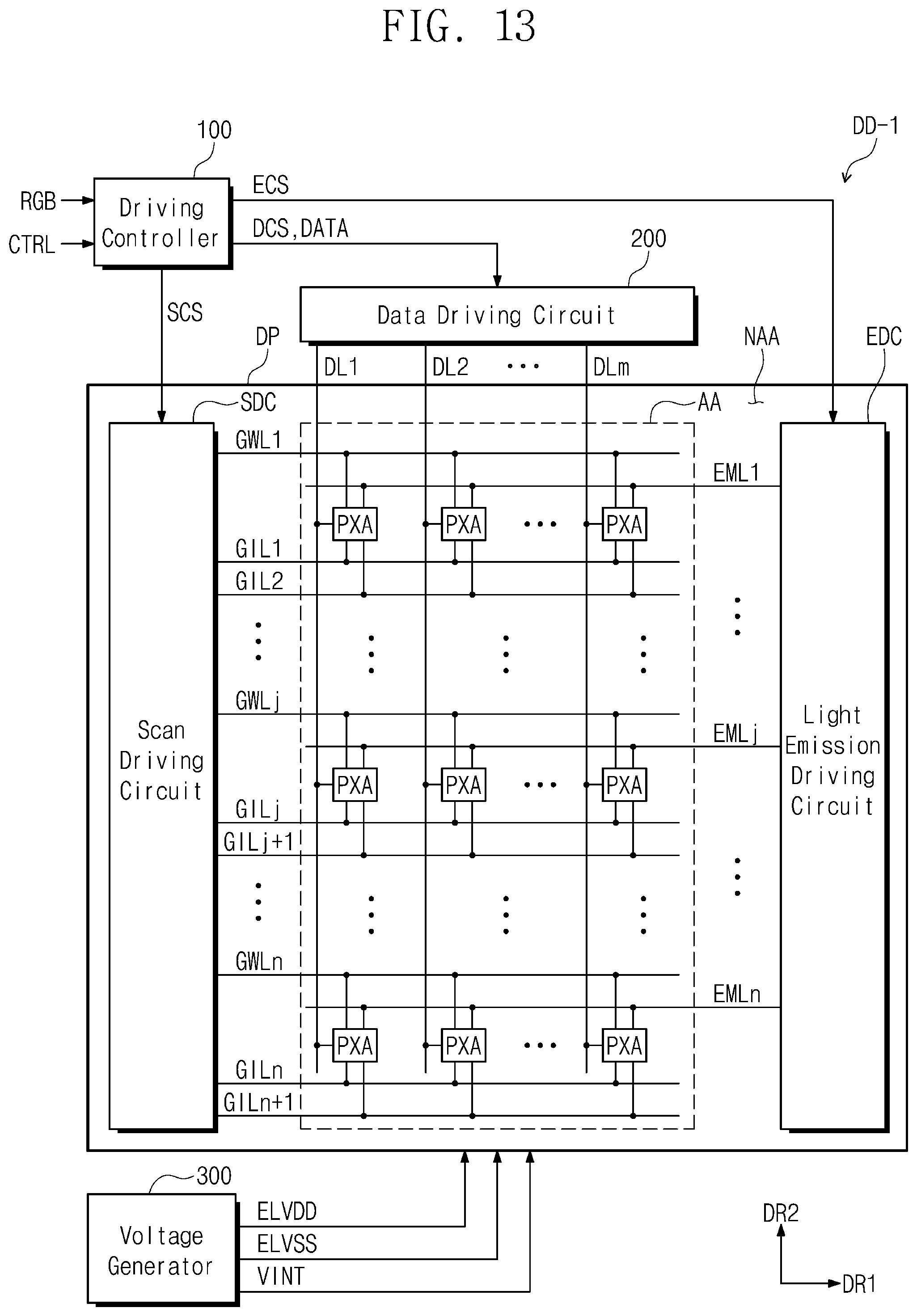 Patent US12367824 Figure 16 – Display device, operating method of display device and pixel characteristic detection method