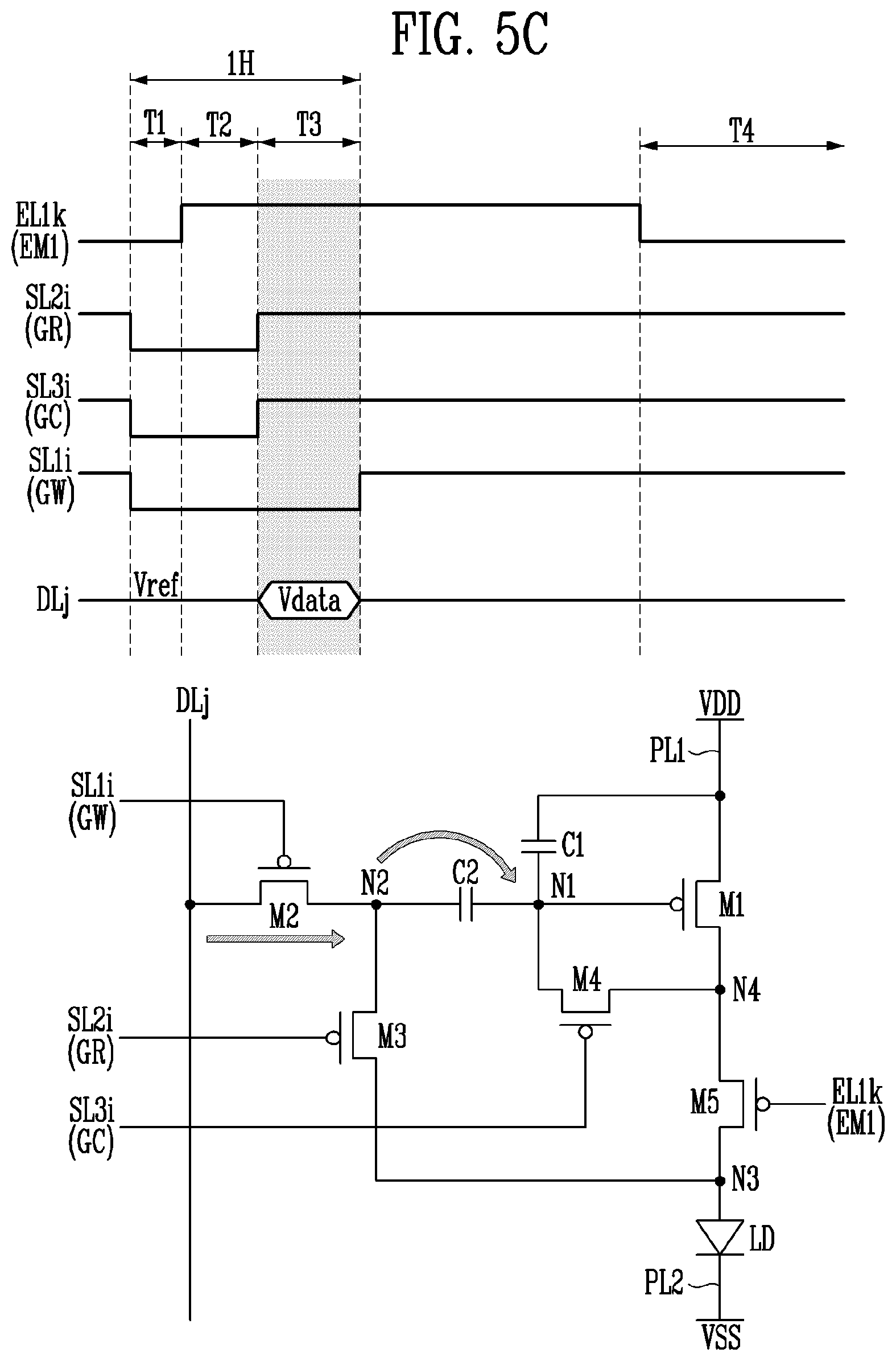 Patent US12367829 Figure 7 – Pixel capable of compensating for threshold voltage of driving transistor and display device including the same