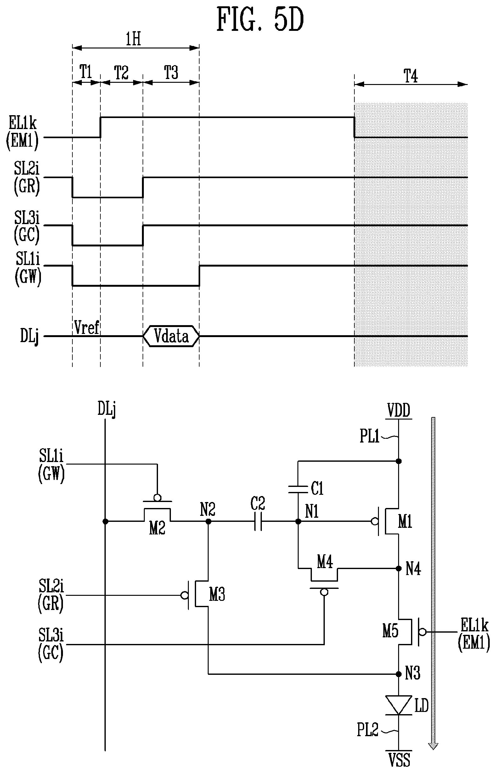 Patent US12367829 Figure 8 – Pixel capable of compensating for threshold voltage of driving transistor and display device including the same