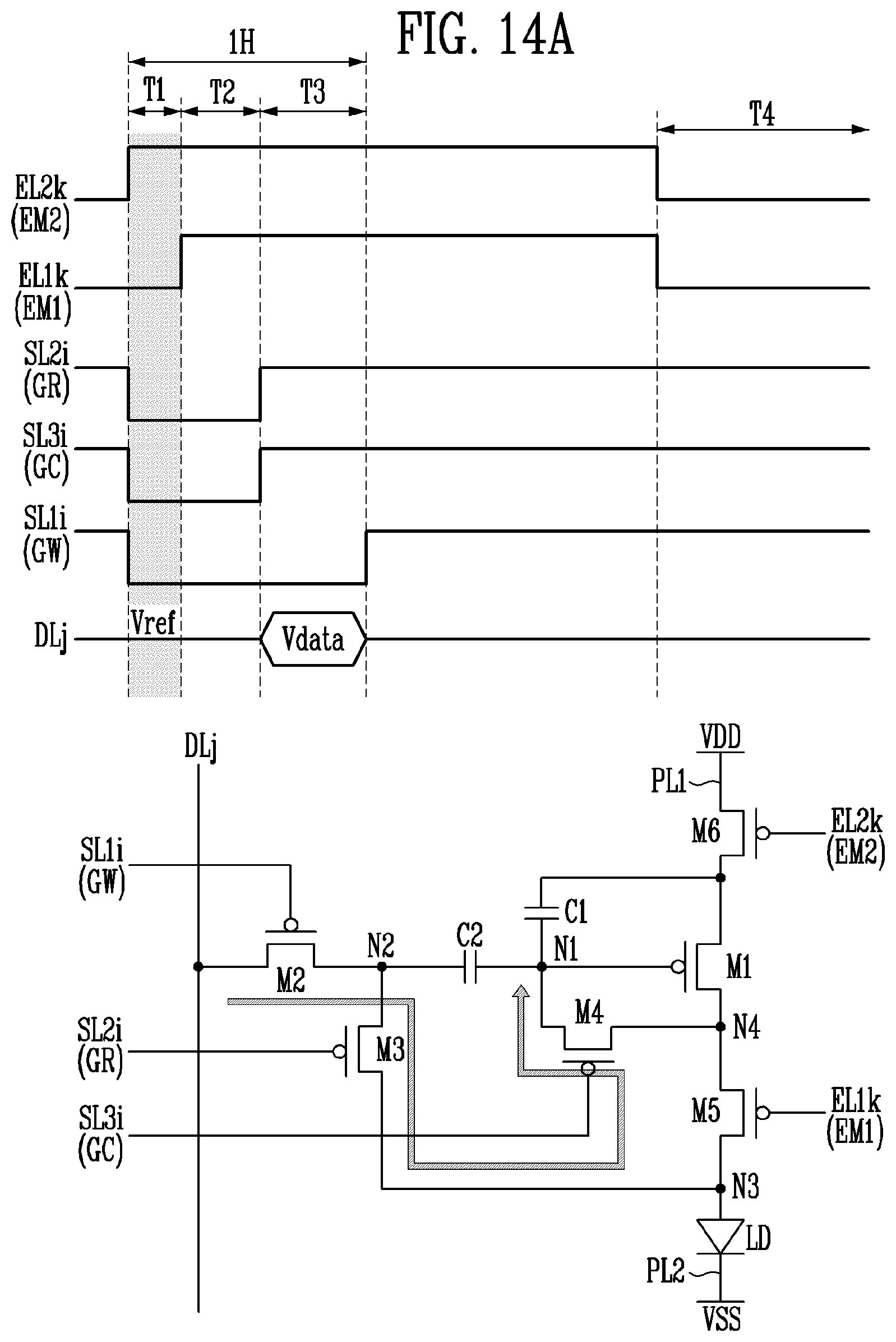 Patent US12367829 Figure 17 – Pixel capable of compensating for threshold voltage of driving transistor and display device including the same